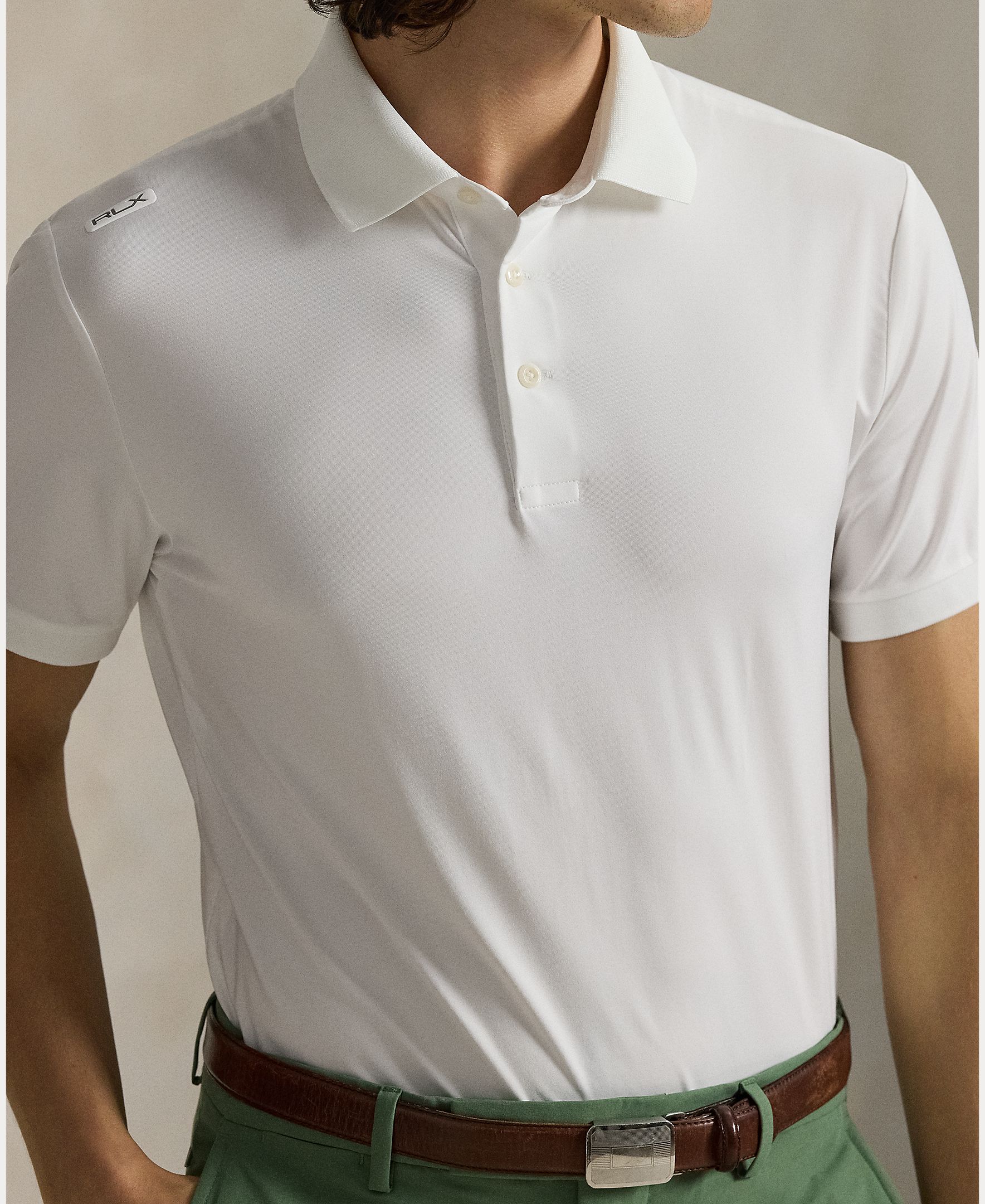 Polo Técnico de Homem Tailored Fit Branco-4