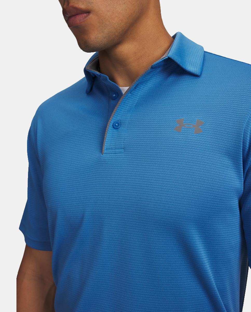 Polo de Homem Tech Polo Azul-petróleo-3