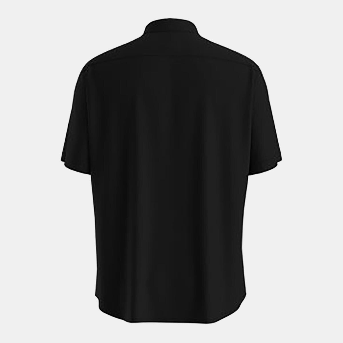 Camisa de Manga Curta de Homem Preto-3