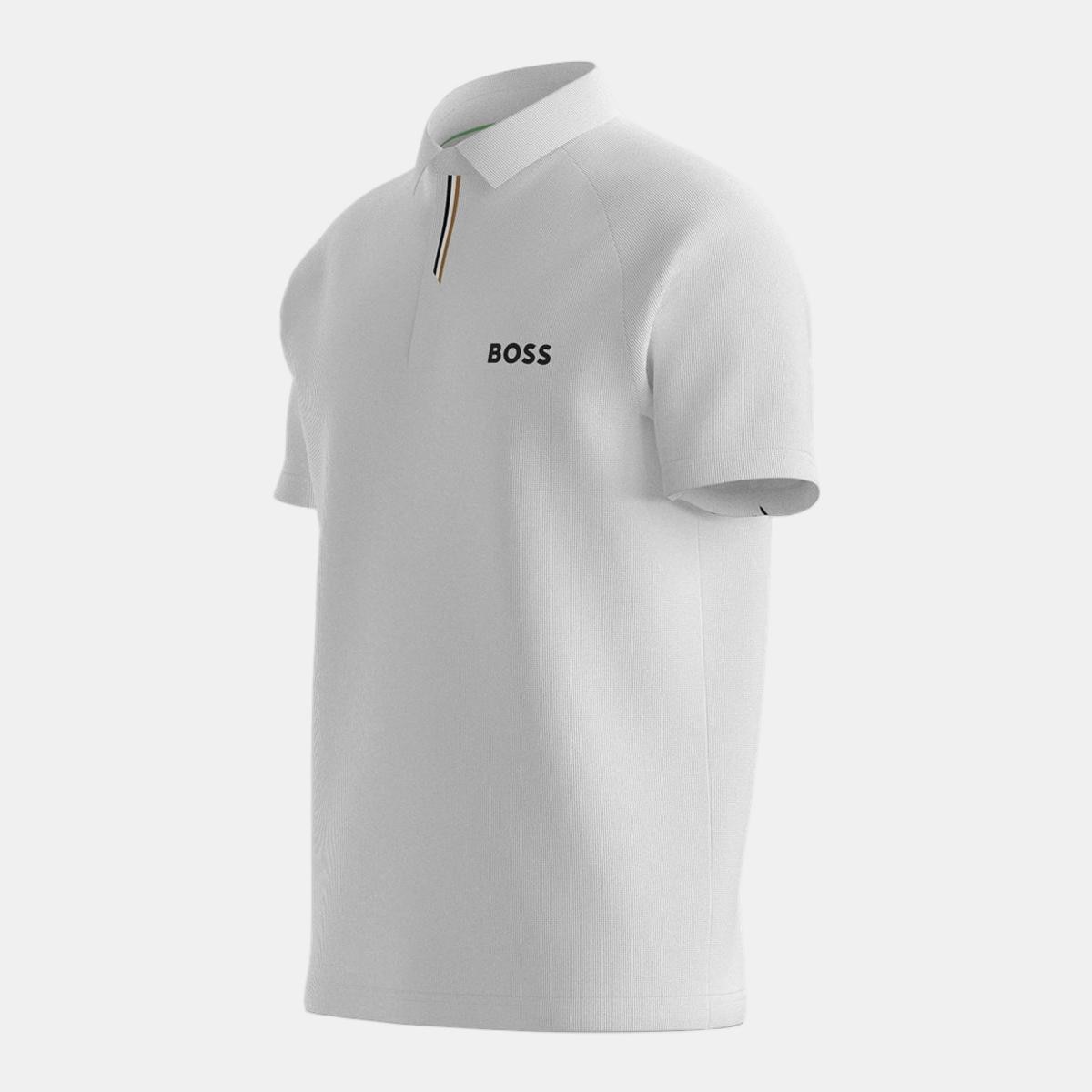 Polo Técnico de Manga Curta de Homem Branco-4