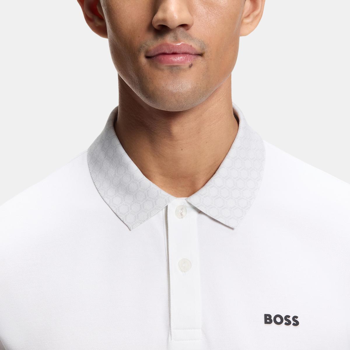 Polo Técnico de Manga Curta de Homem Branco-3