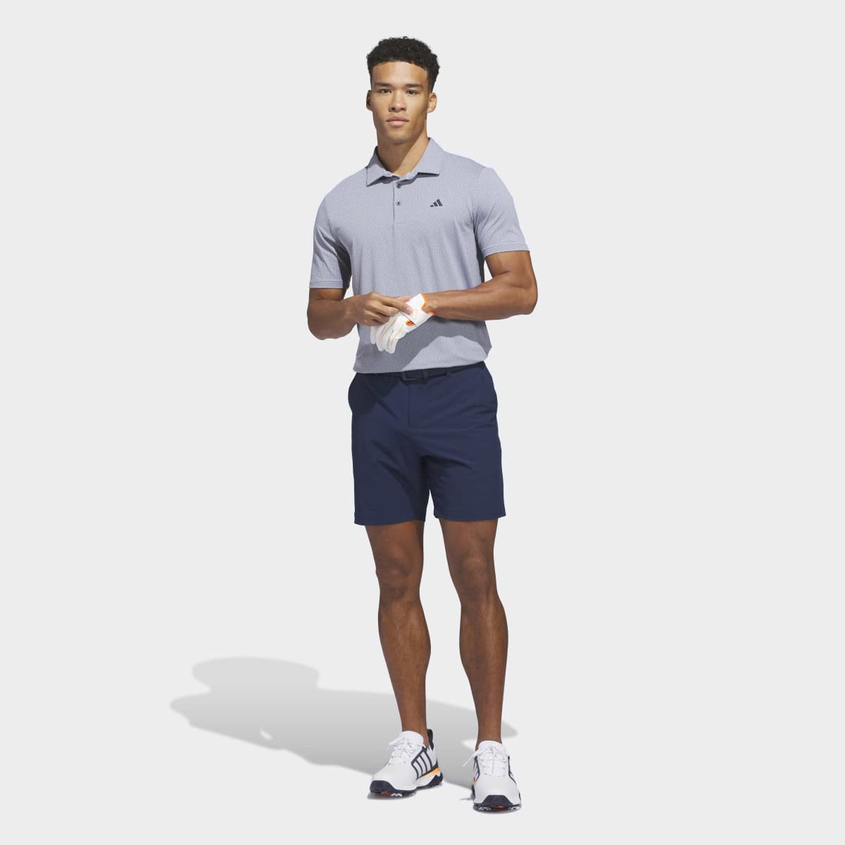 Polo de Homem Performance Textured Branco-5