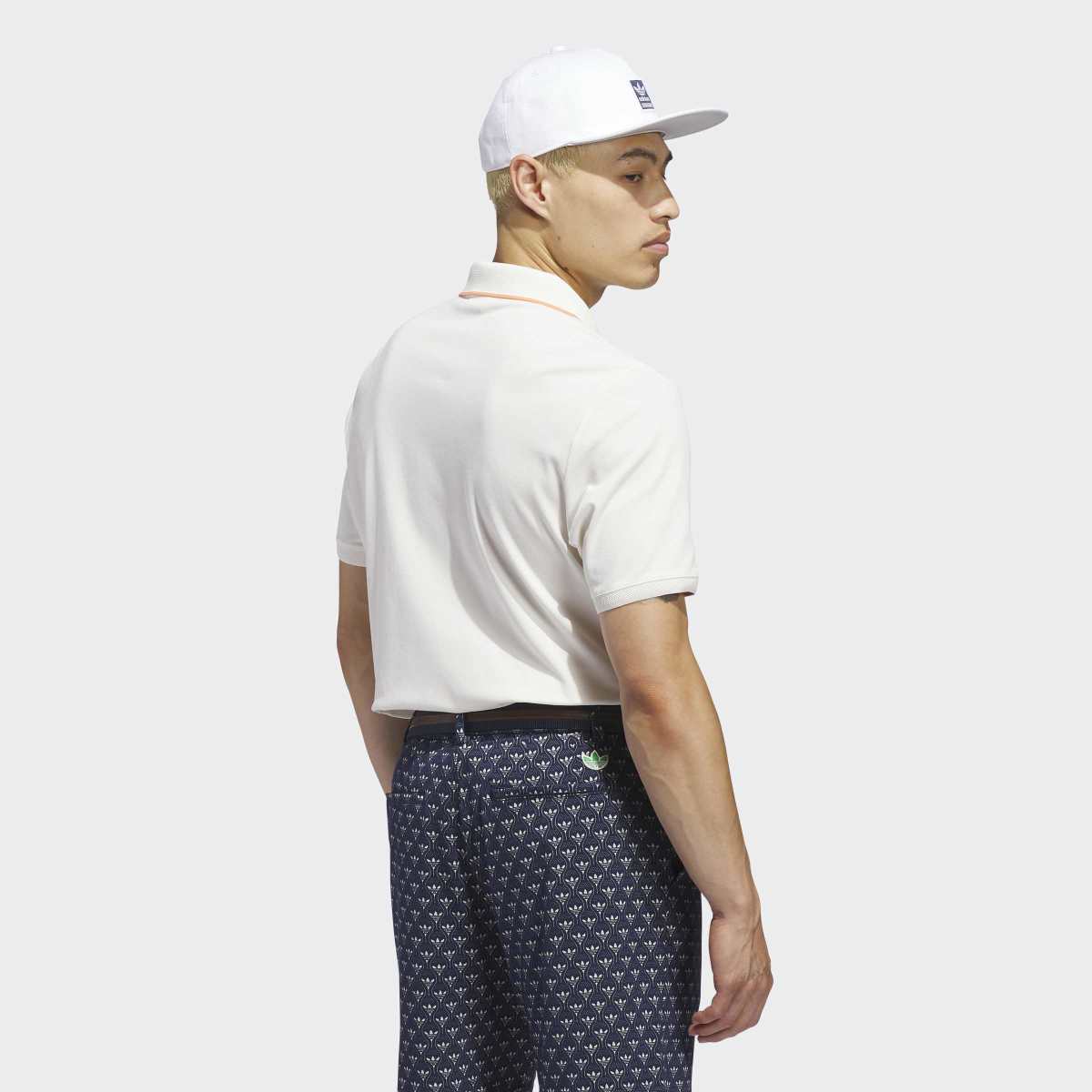 Polo de Homem Twistknit Trefoil Branco-2
