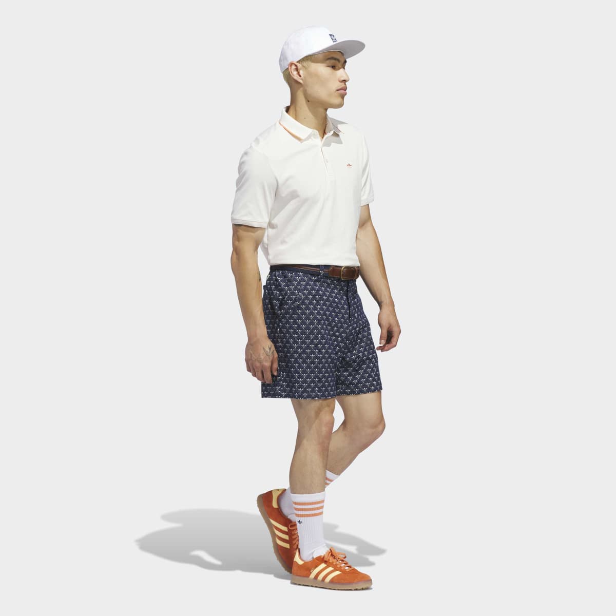 Polo de Homem Twistknit Trefoil Branco-6