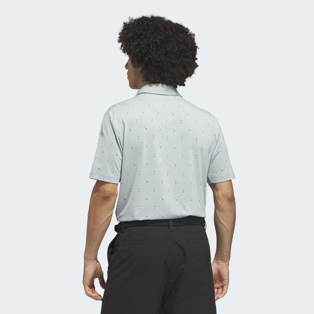 Polo de Homem Estampado Climacool Ultimate365 Essence Verde-2
