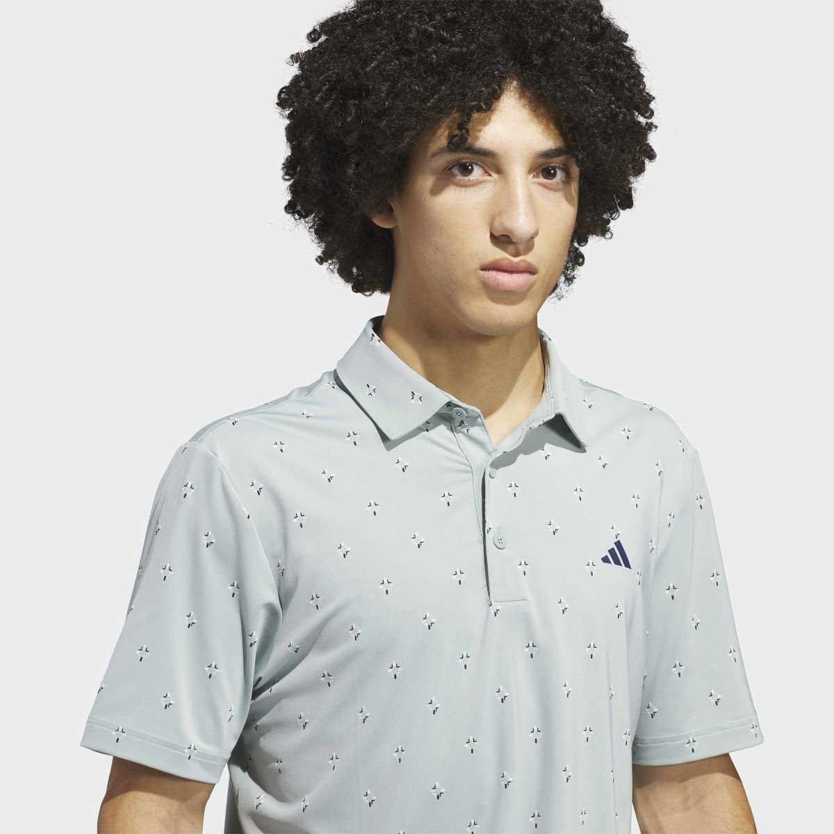 Polo de Homem Estampado Climacool Ultimate365 Essence Verde-3