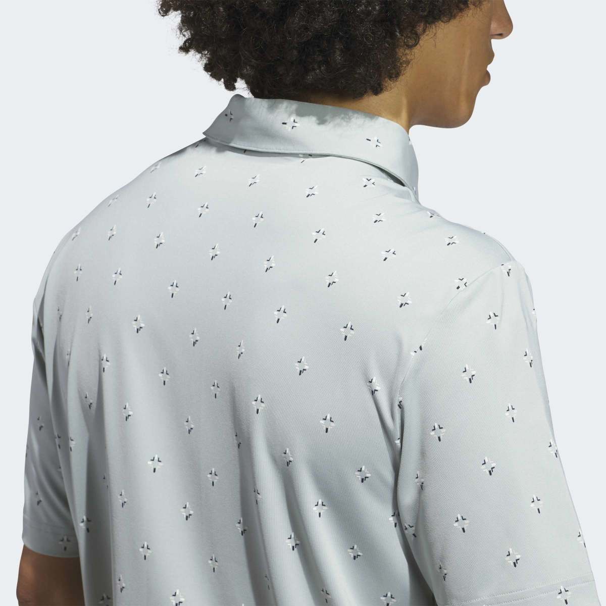 Polo de Homem Estampado Climacool Ultimate365 Essence Verde-4