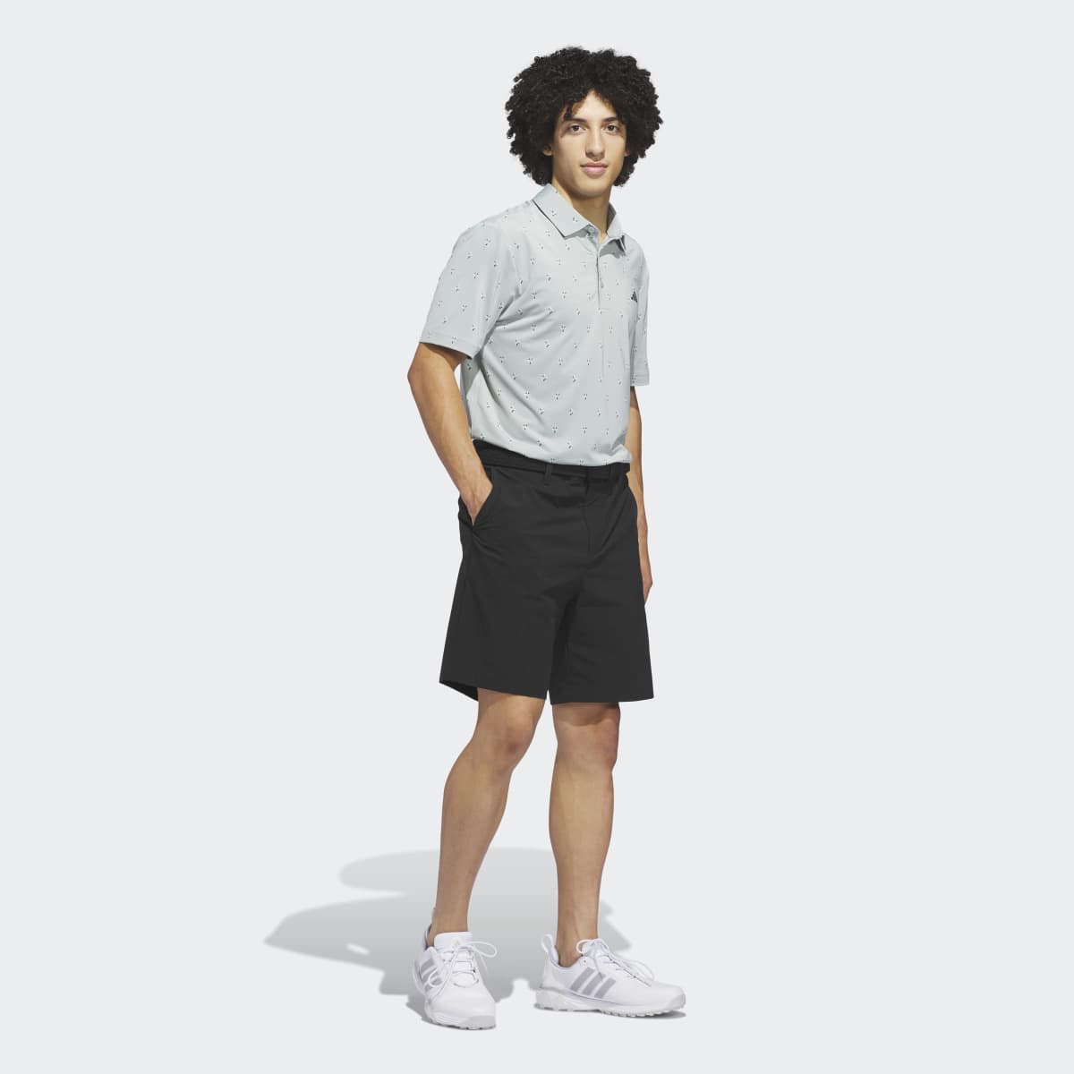 Polo de Homem Estampado Climacool Ultimate365 Essence Verde-5