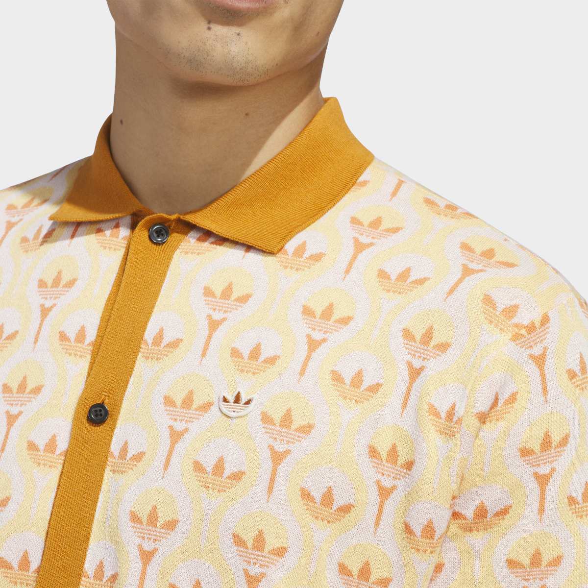 Polo de Homem Knit Originals Branco-3