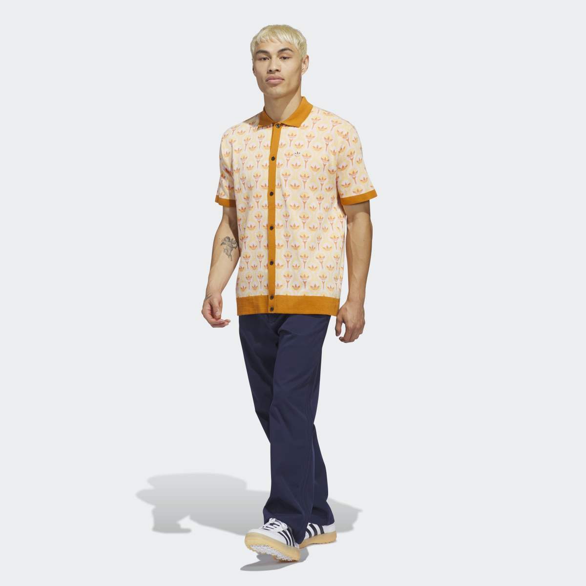 Polo de Homem Knit Originals Branco-6