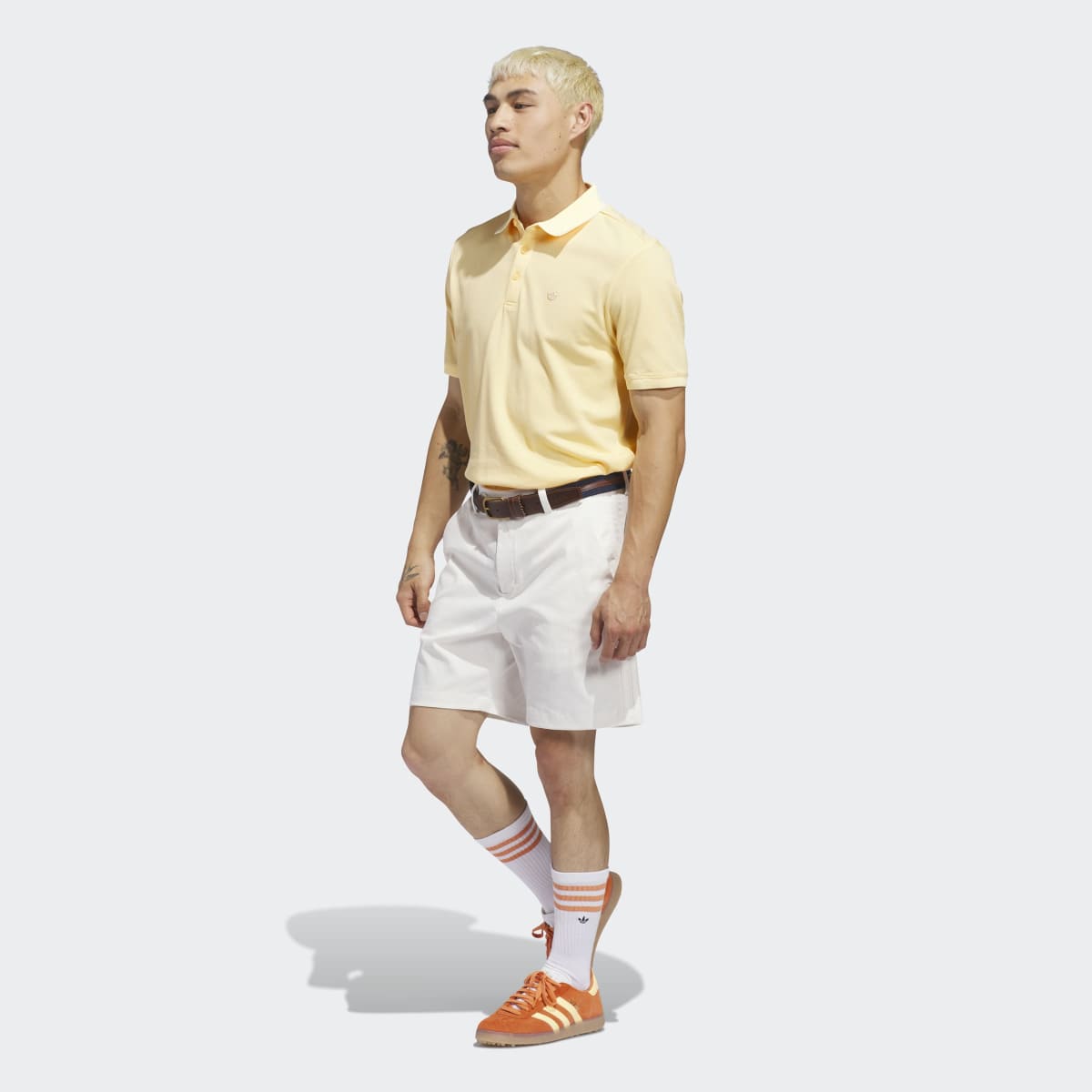 Polo de Homem Twistknit Trefoil Originals Laranja-5