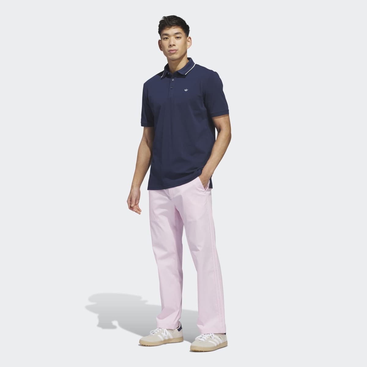 Polo de Golf de Homem Trefoil Originals Azul-escuro-5