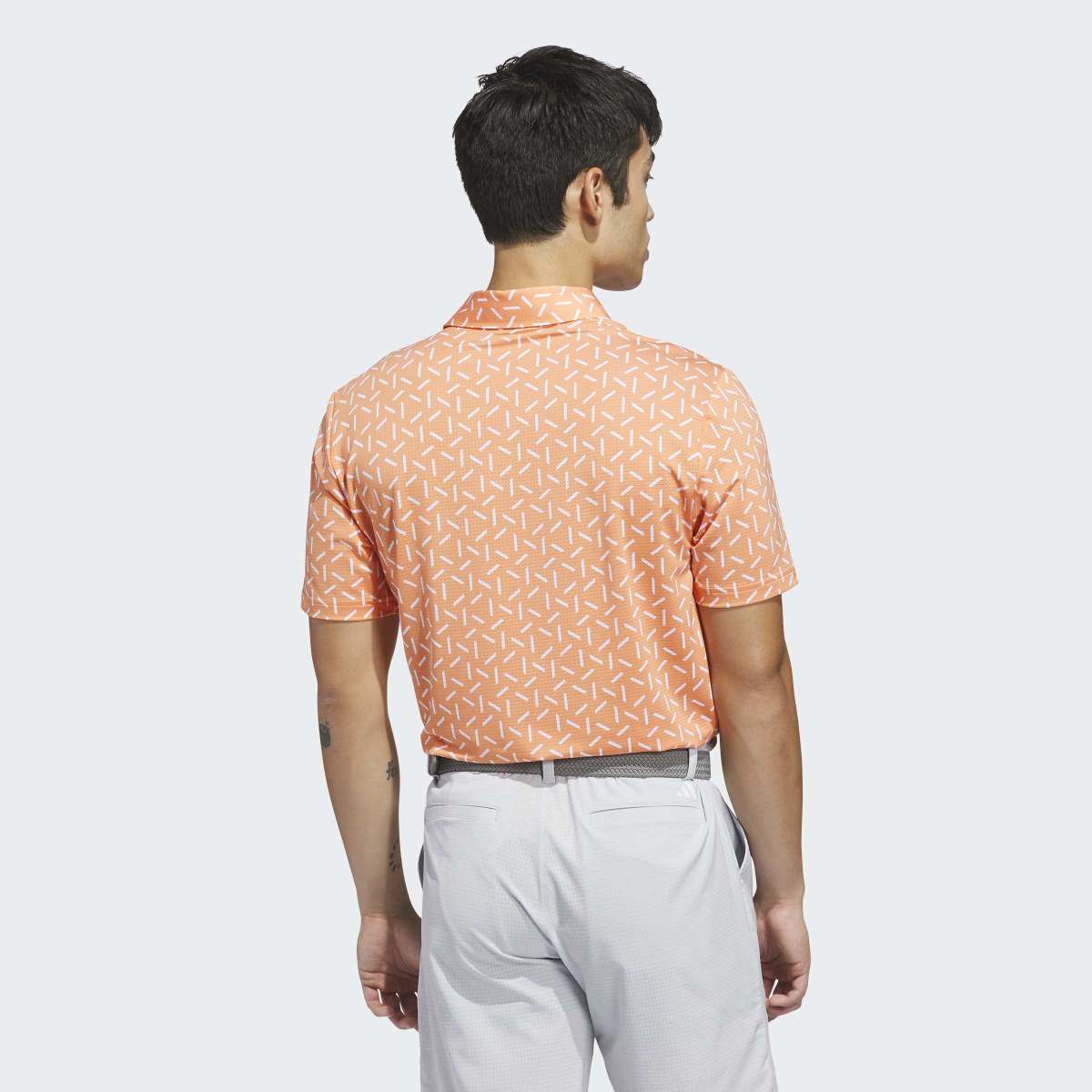 Polo de Homem Climacool Con Estampado Malla Ultimate365 Laranja-2
