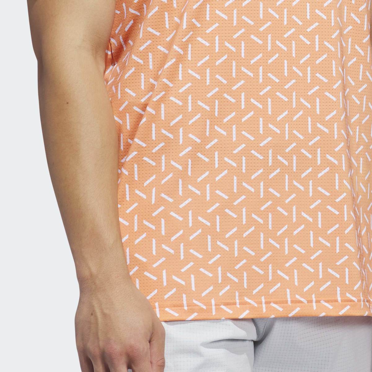 Polo de Homem Climacool Con Estampado Malla Ultimate365 Laranja-4