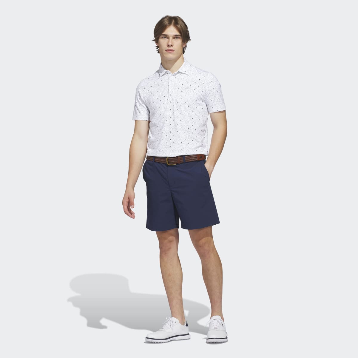 Polo de Homem Ultimate365+ Soft Print Branco-2