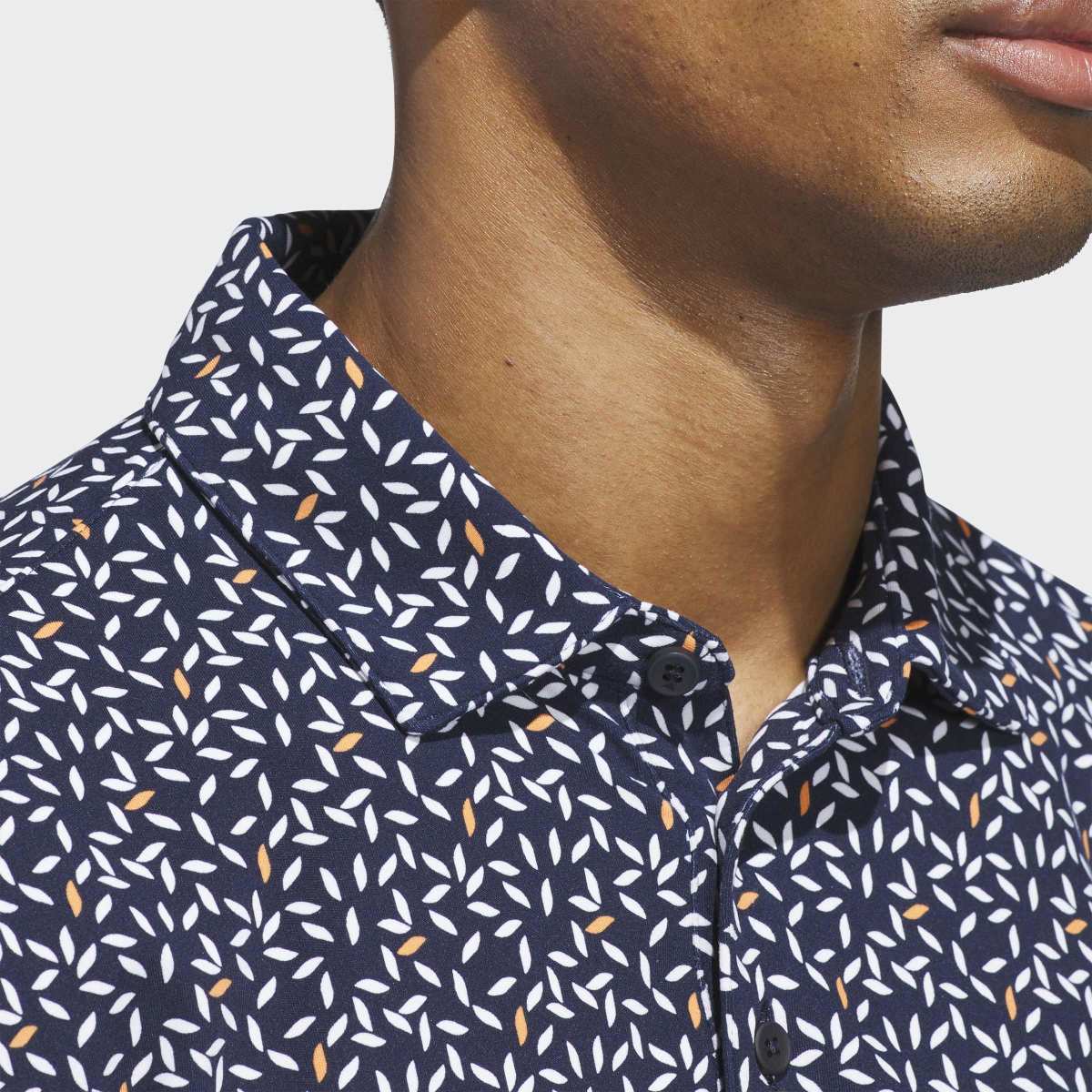 Polo de Homem Ultimate365+ Soft Print Azul-5
