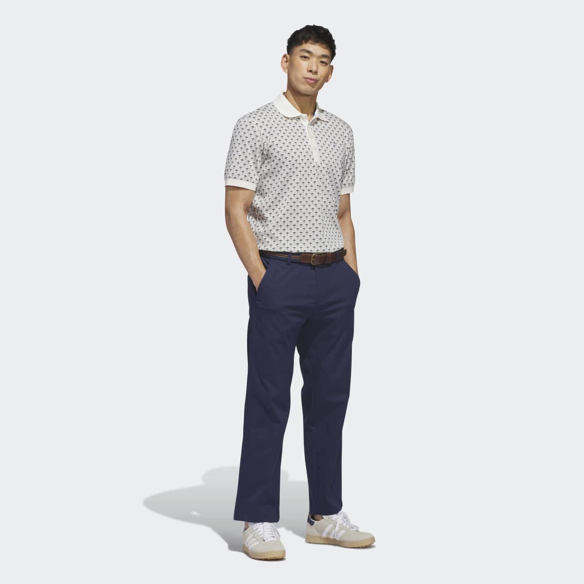 Polo de Homem com Logótipo All Over Originals Branco-5
