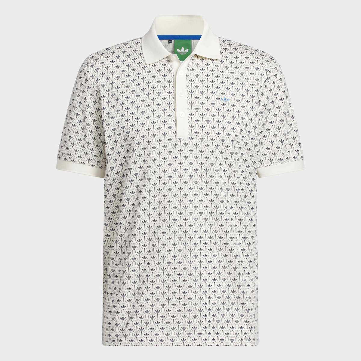 Polo de Homem com Logótipo All Over Originals Branco-6