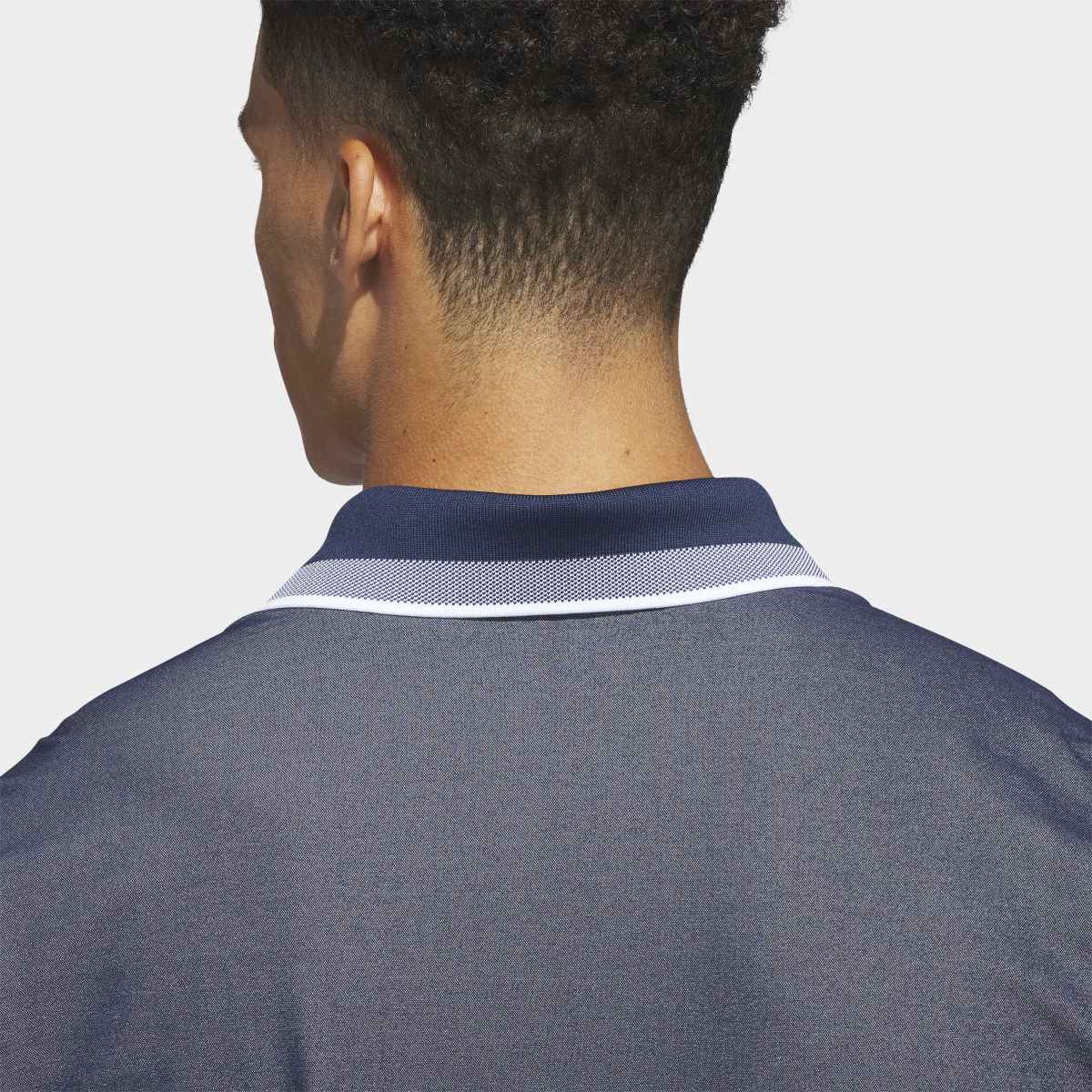 Polo Piqué de Homem Azul-3