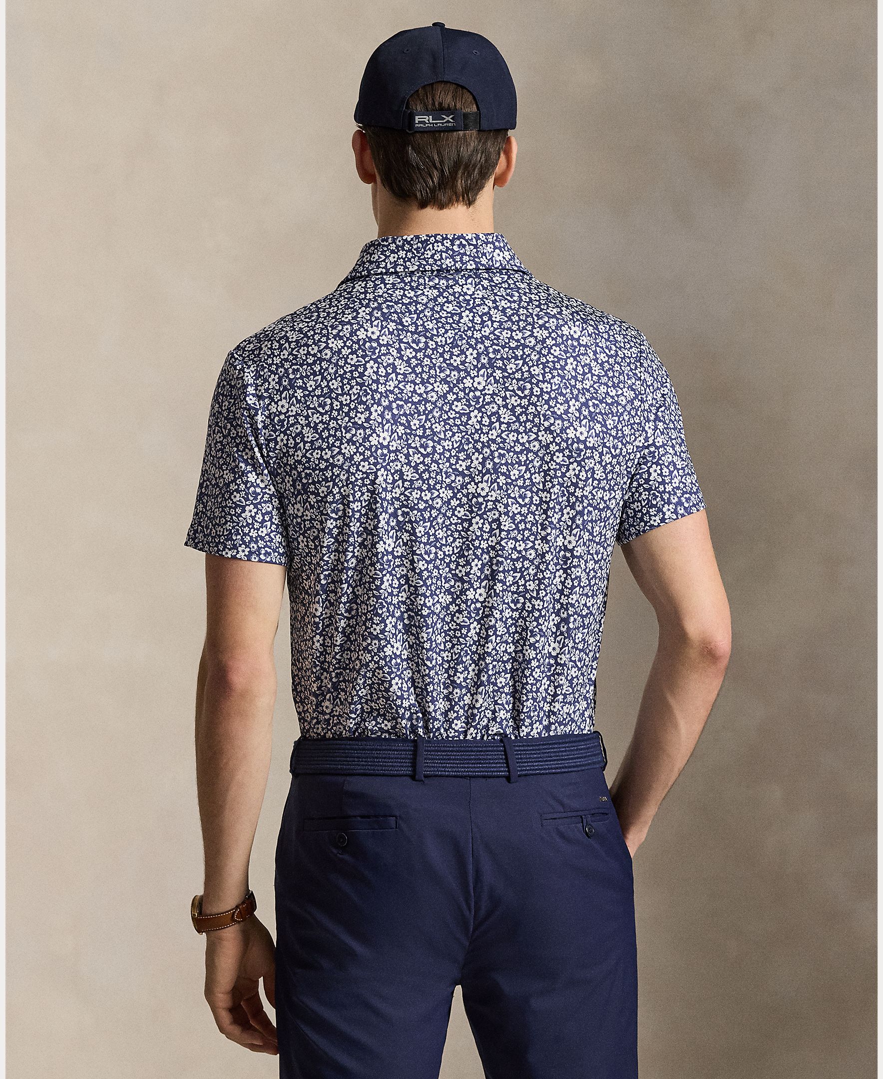 Polo Técnico de Homem Tailored Fit Azul-marinho-3