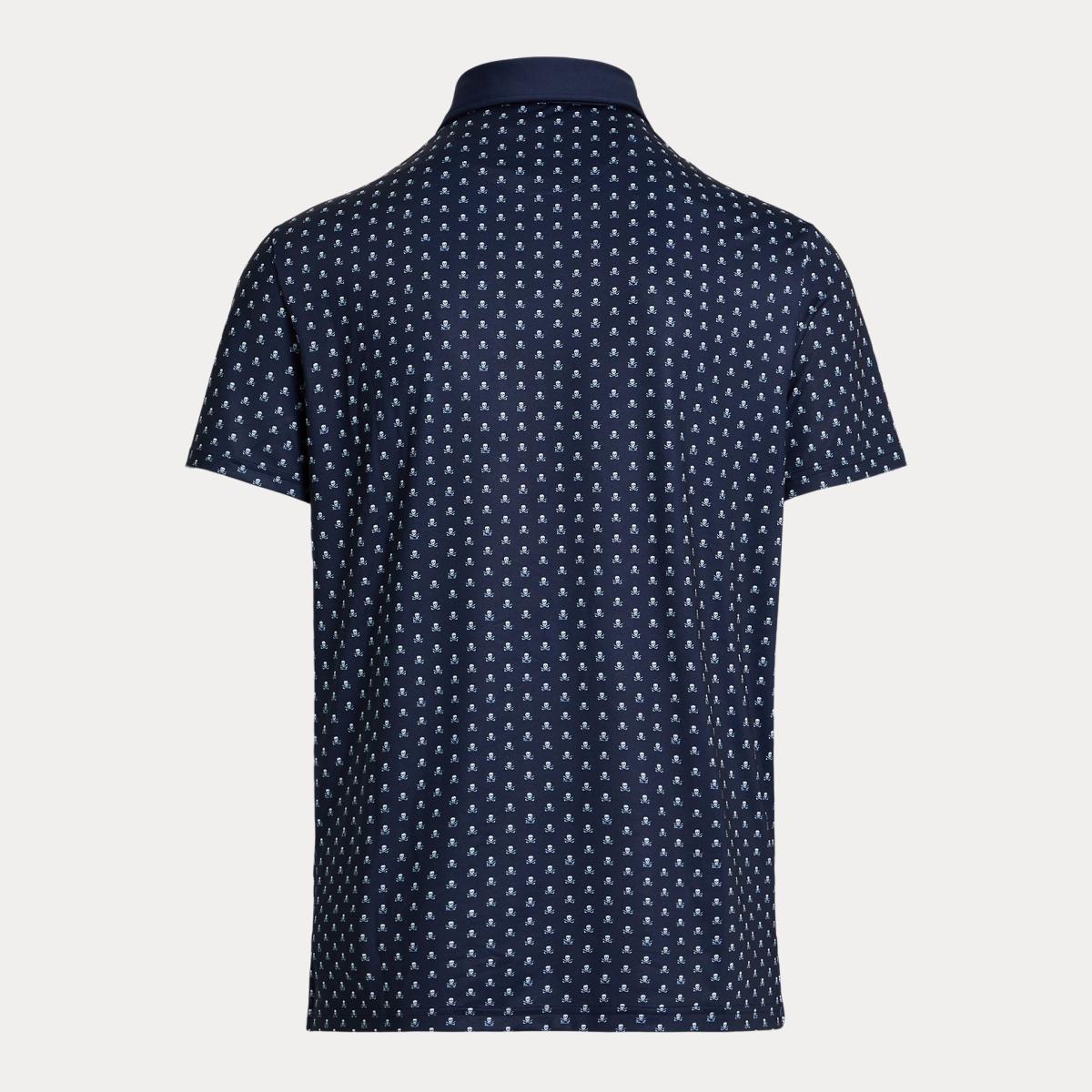 Polo Técnico de Homem com Estampado Azul-marinho-2