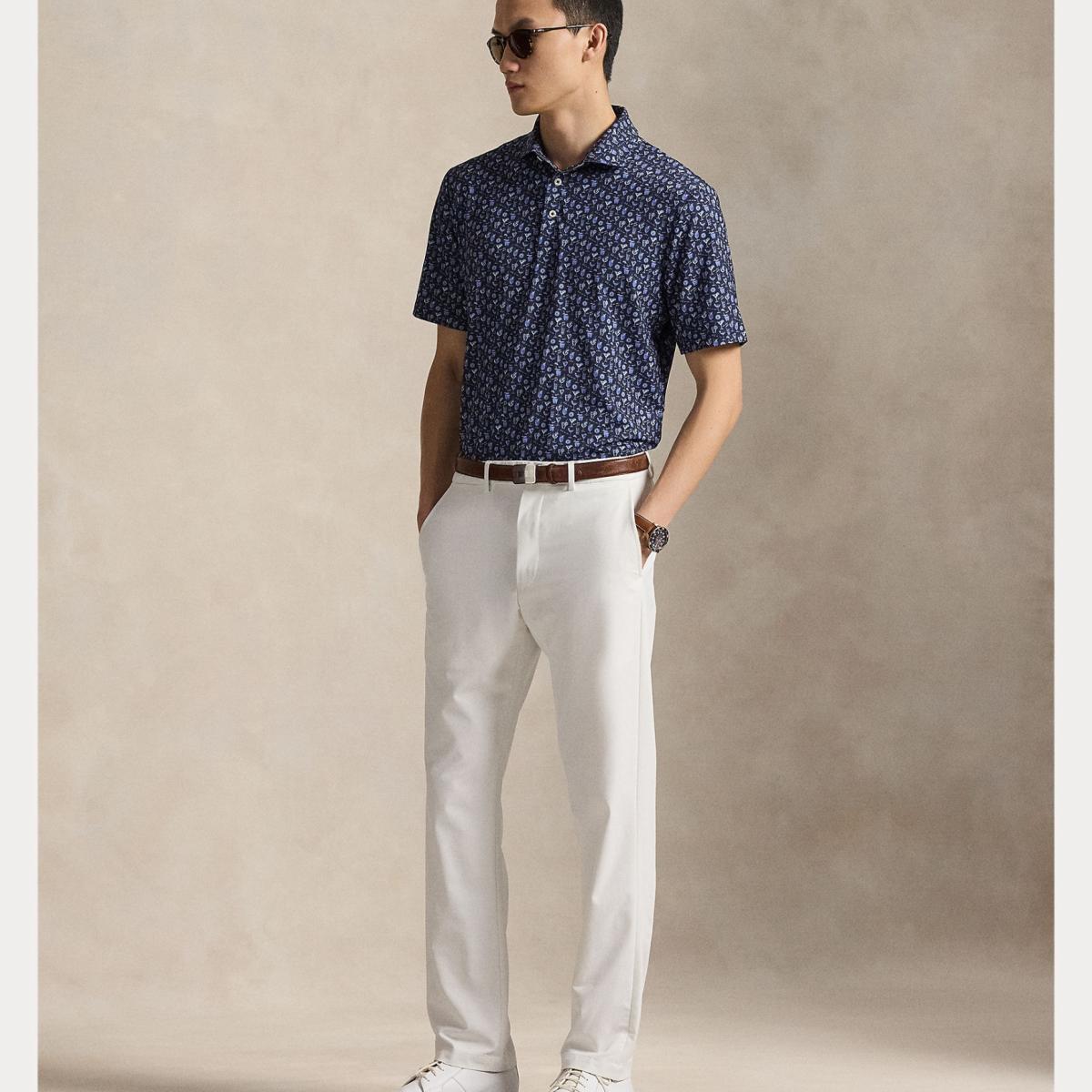 Polo Técnico de Homem Classic Fit Azul-marinho-7