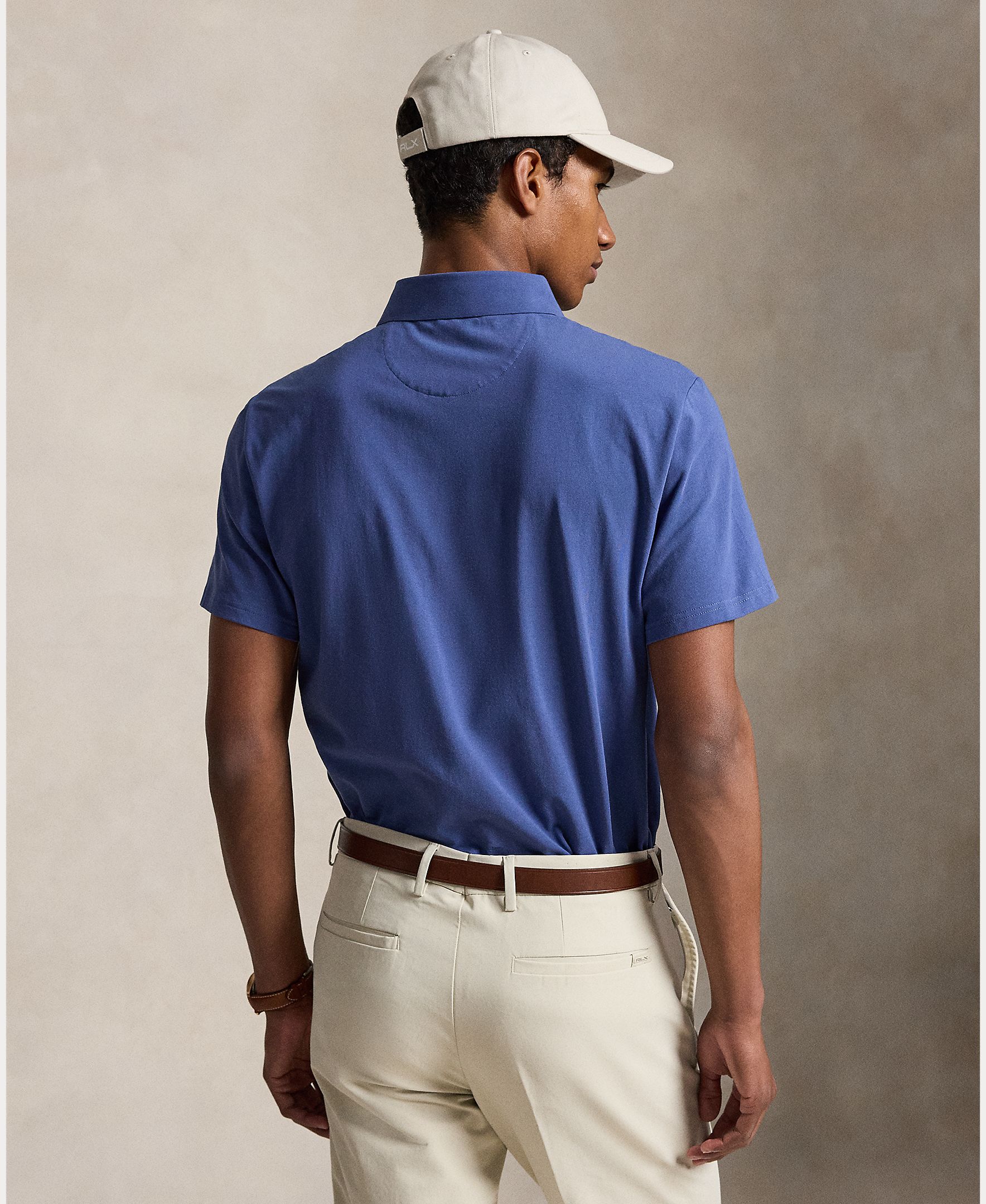 Polo Técnico de Homem Tailored Fit Petróleo-3