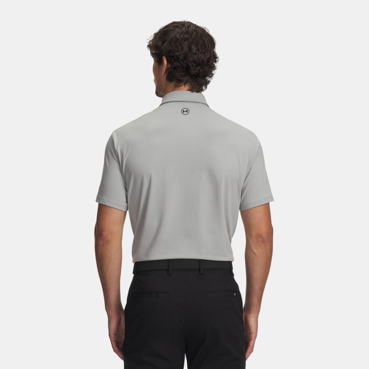 Polo De Golf De Hombre Curry Armourdry Polo Under Armour - Gris plomo Gris plomo-2