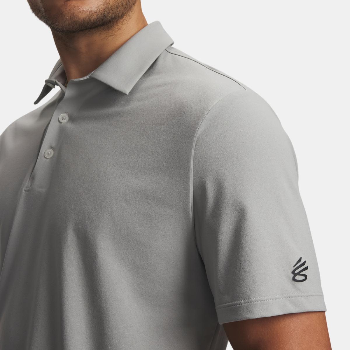 Polo De Golf De Hombre Curry Armourdry Polo Under Armour - Gris plomo Gris plomo-3
