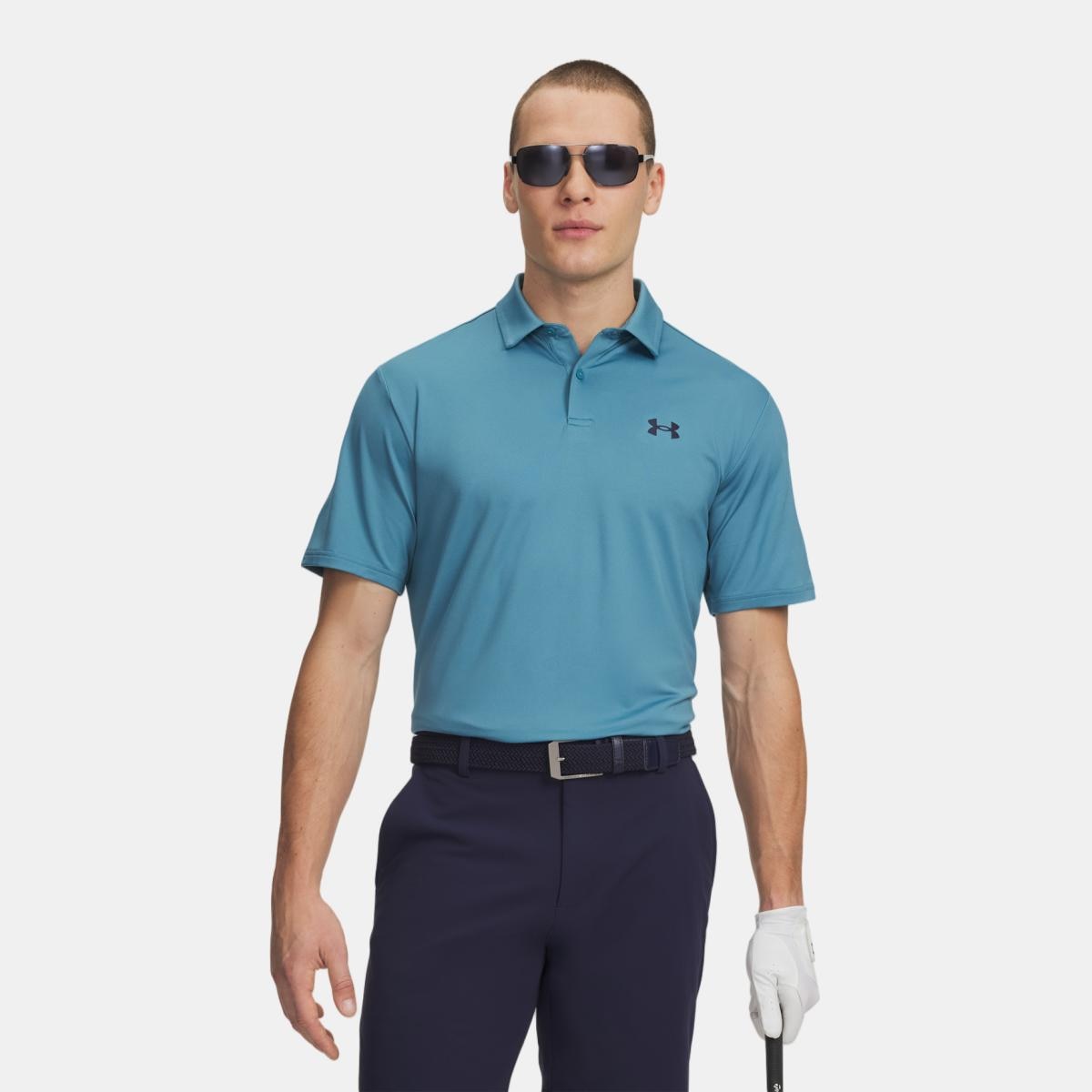 Polo de Golf de Homem Ua Matchplay Polo Verde-1