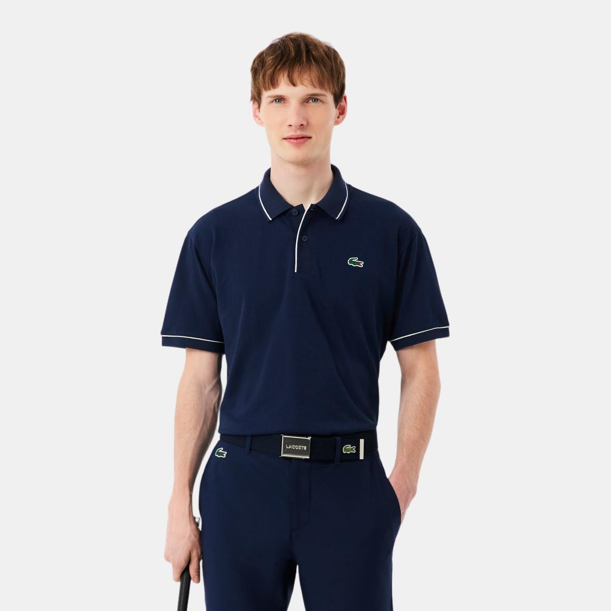 Polo de Golf de Homem Azul-marinho-1