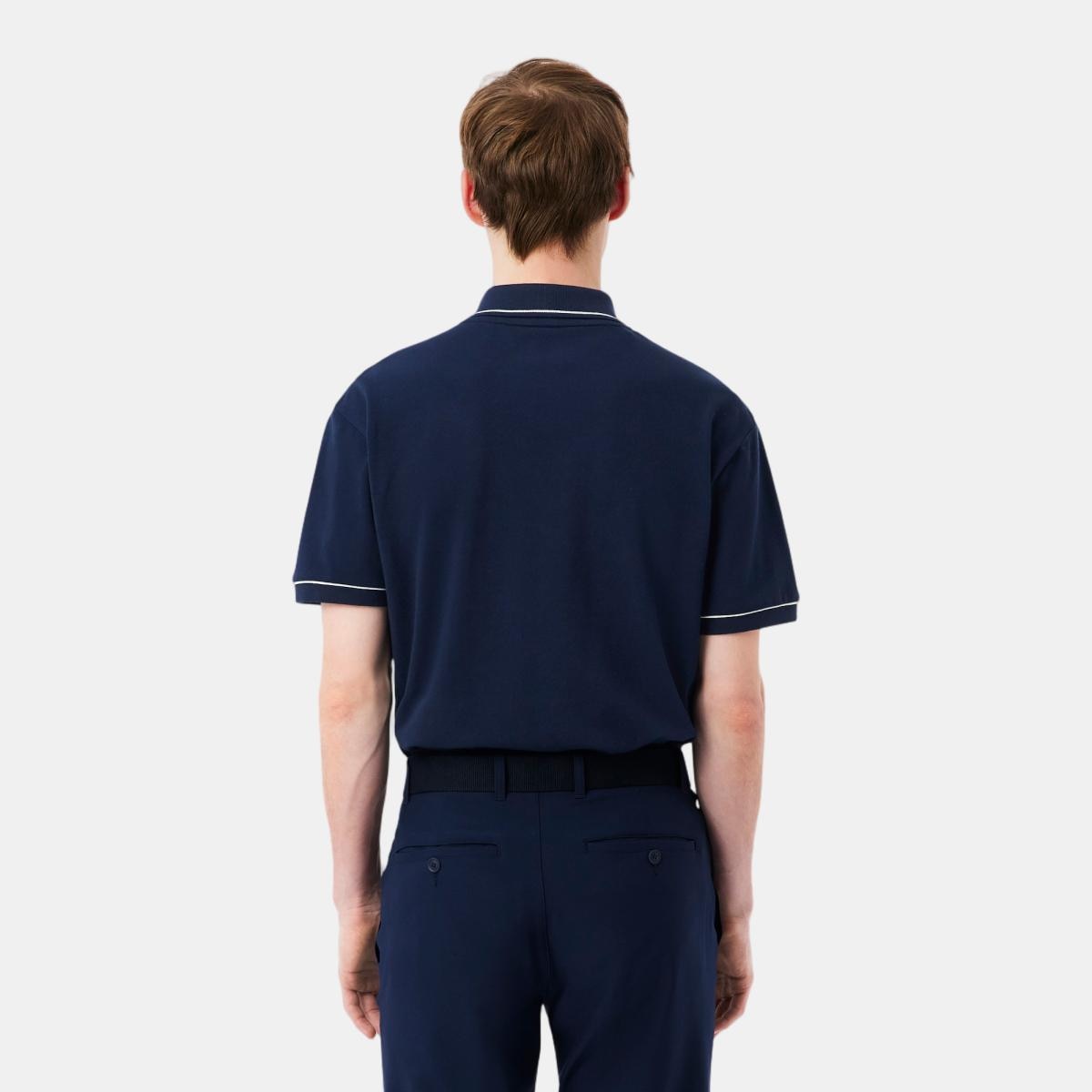 Polo de Golf de Homem Azul-marinho-3