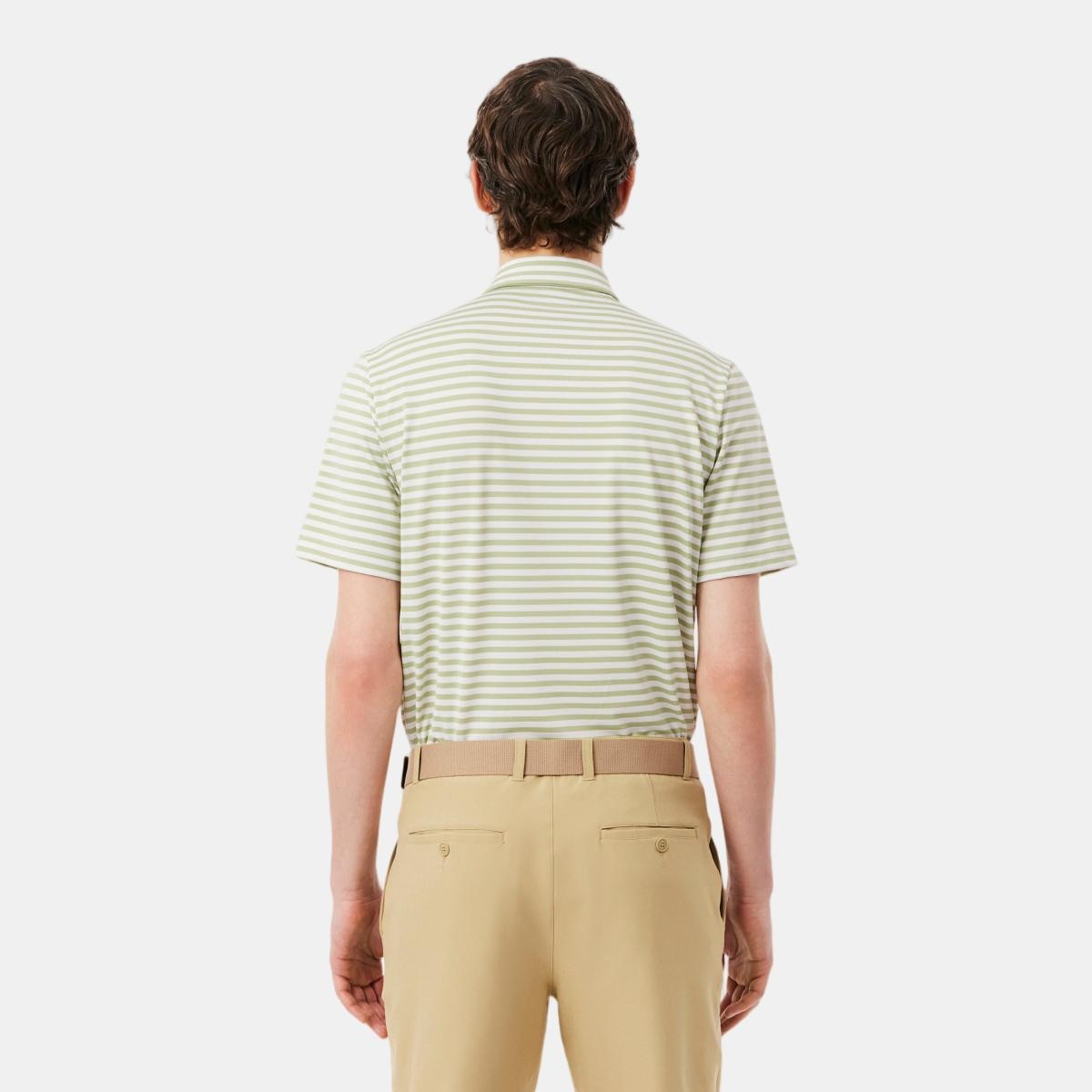 Polo de Golf de Homem Verde-3