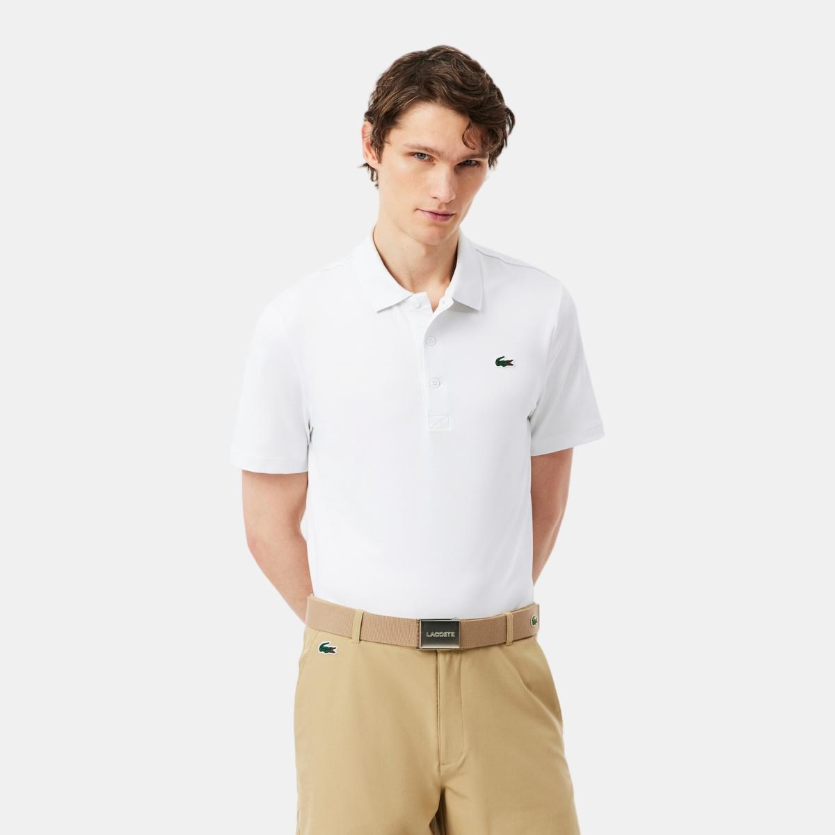 Lacoste - Polo de hombre de golf elástico ultra-dry de manga corta.