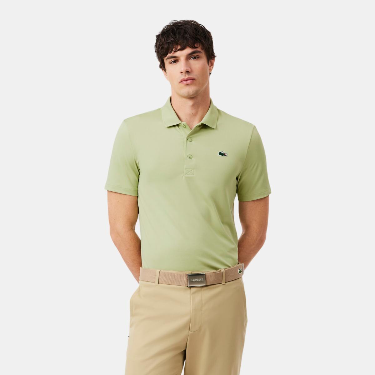 Polo de Golf de Homem Verde-1