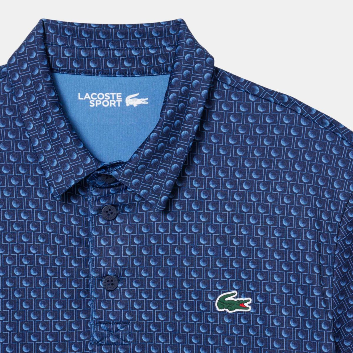Polo de Golf de Homem Azul-3