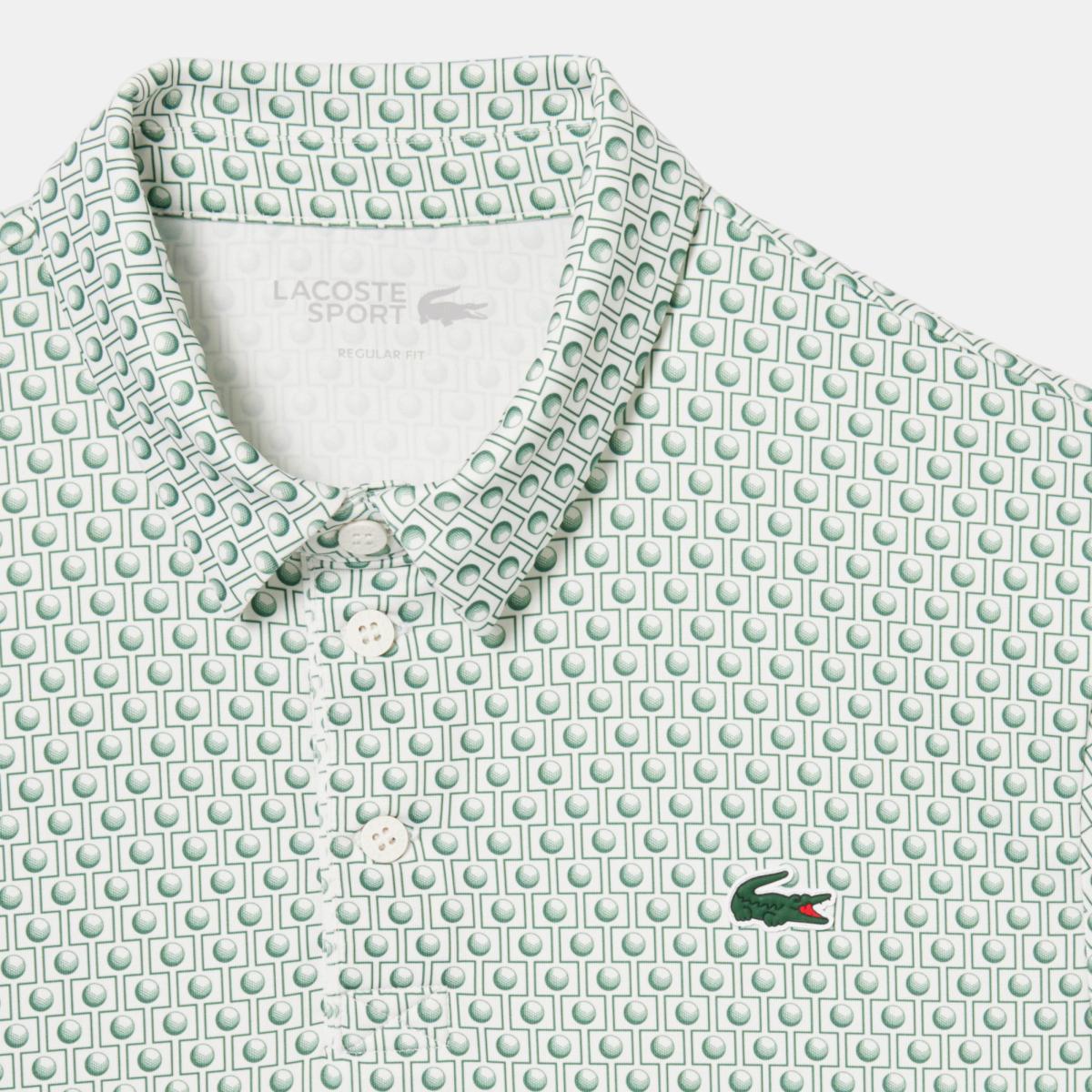 Polo de Golf de Homem Verde-4