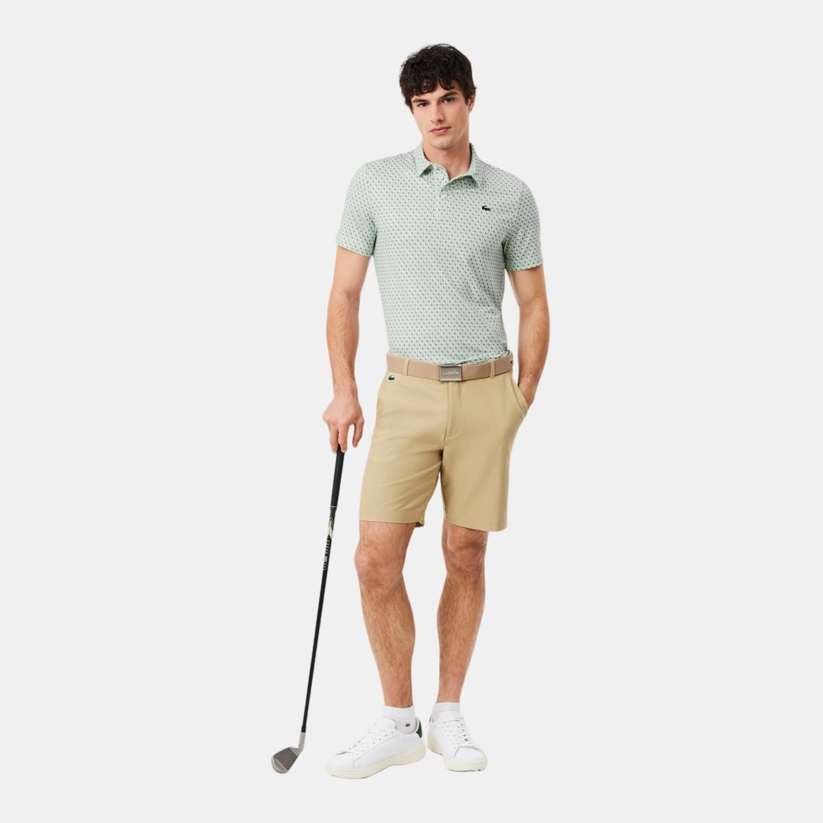 Polo de Golf de Homem Verde-7