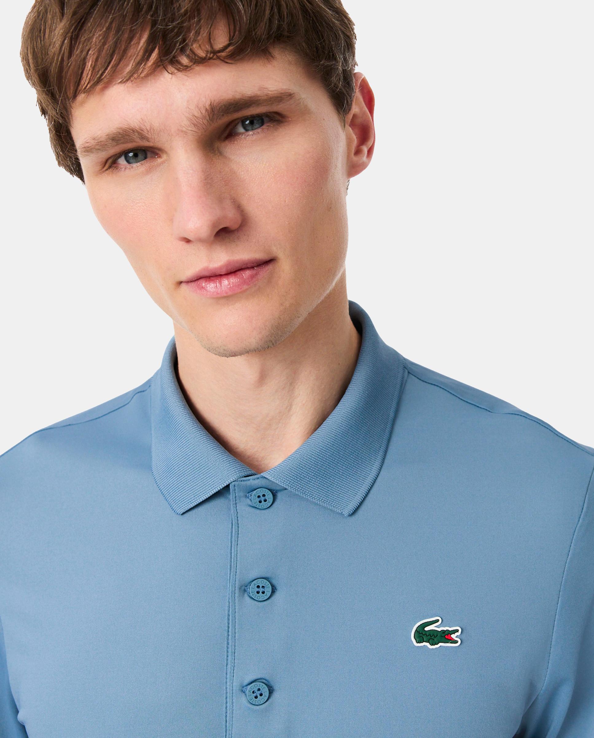 Polo de Golf Elástico de Homem Ultra-Dry Azul Céu-3