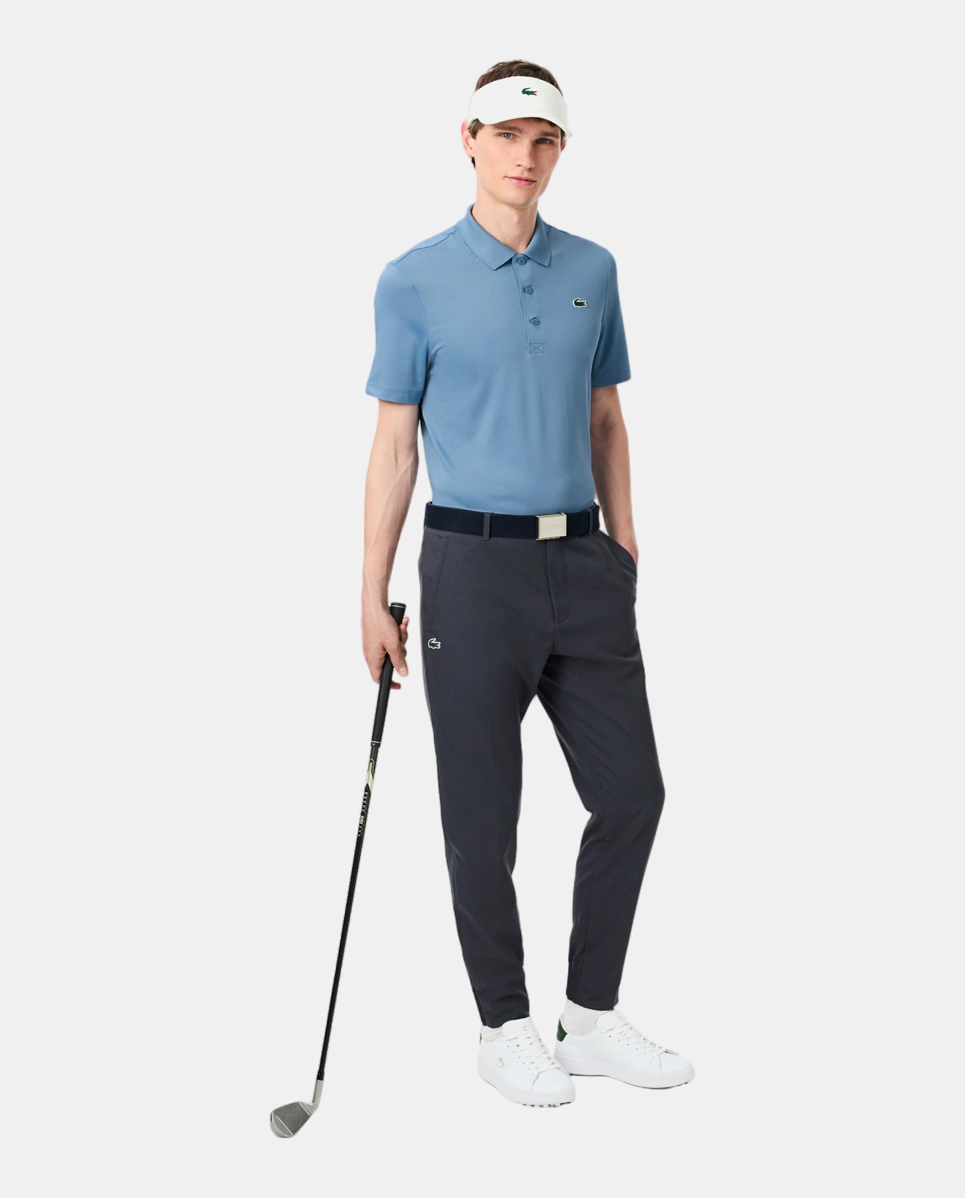Polo de Golf Elástico de Homem Ultra-Dry Azul Céu-4