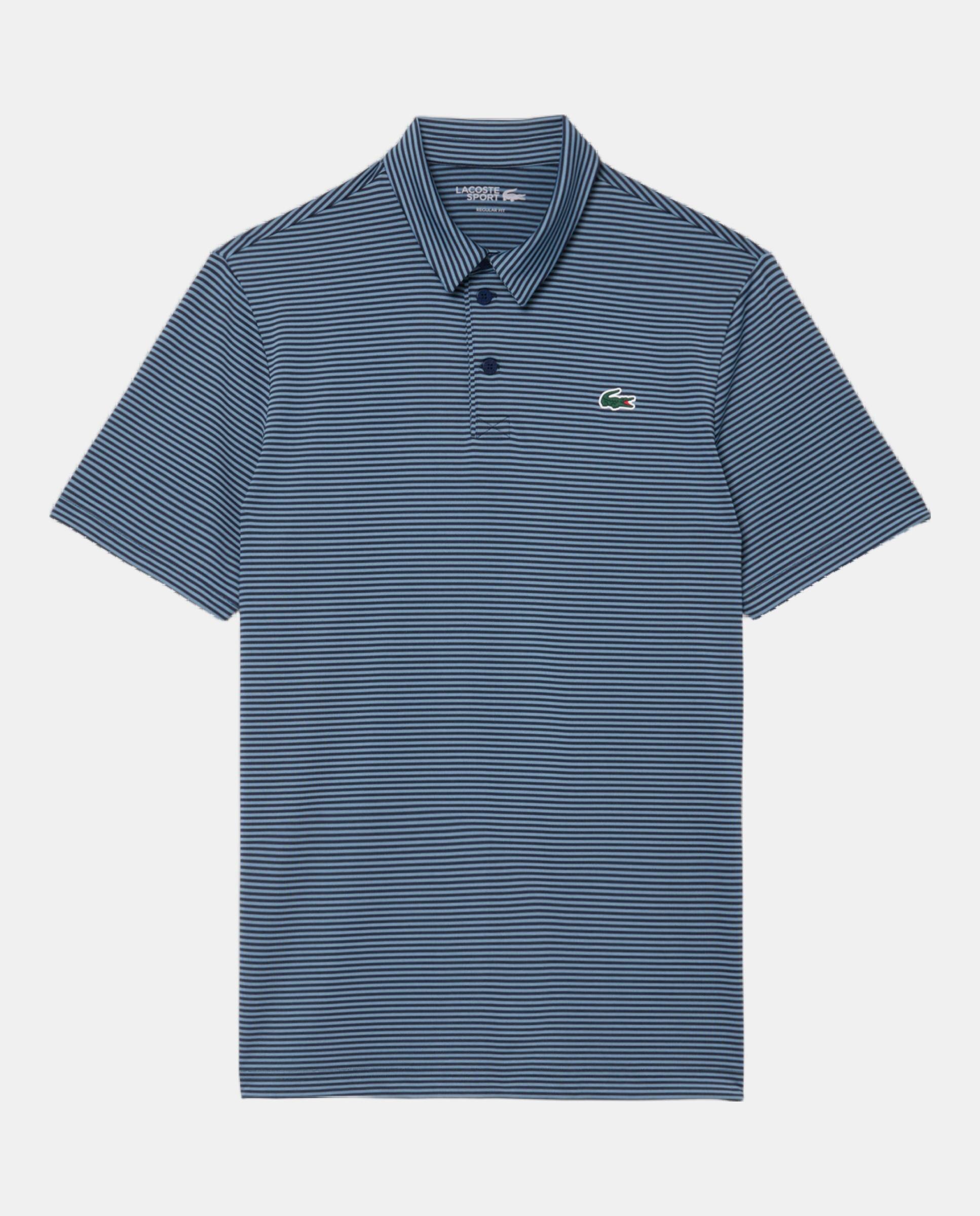 Polo de golf de rayas de hombre de corte regular Ultra Dry Lacoste - Azul marino Azul marino-4
