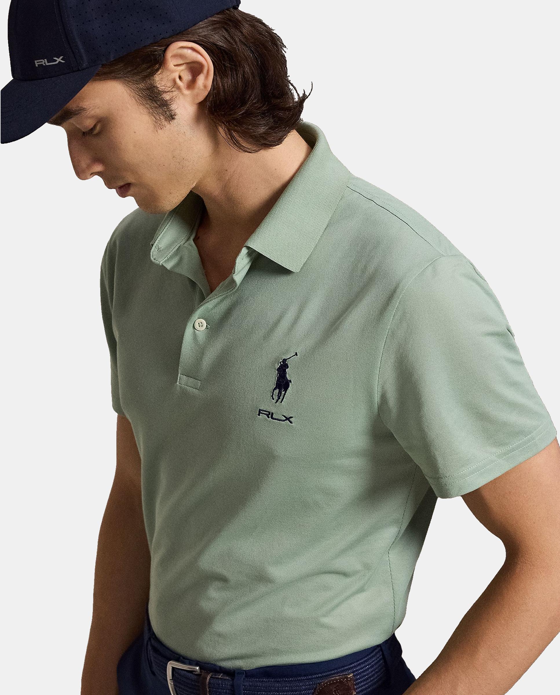 Polo de Homem Tailored Fit Verde-antiquário-4