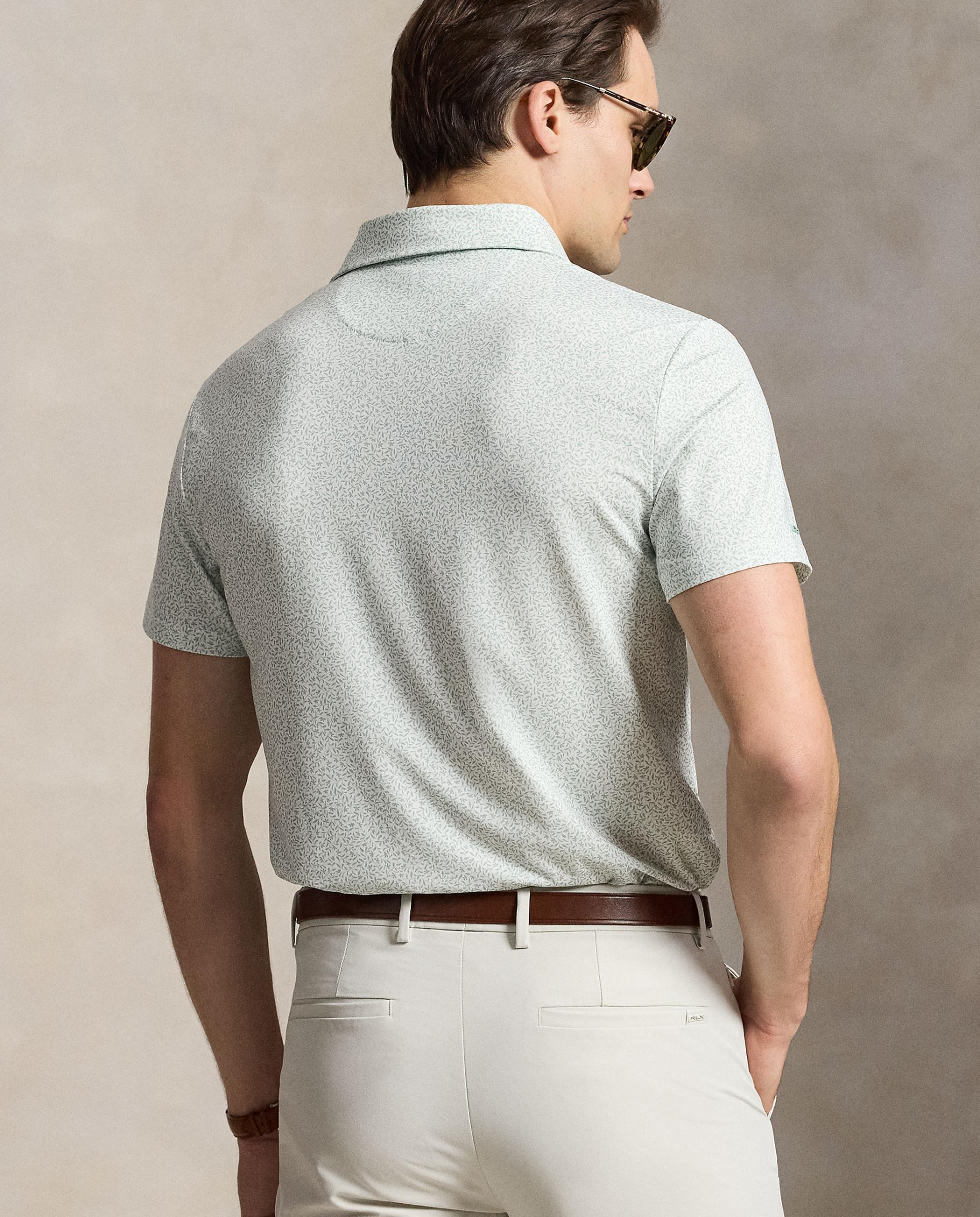 Polo de Homem Tailored Fit Verde Água-2