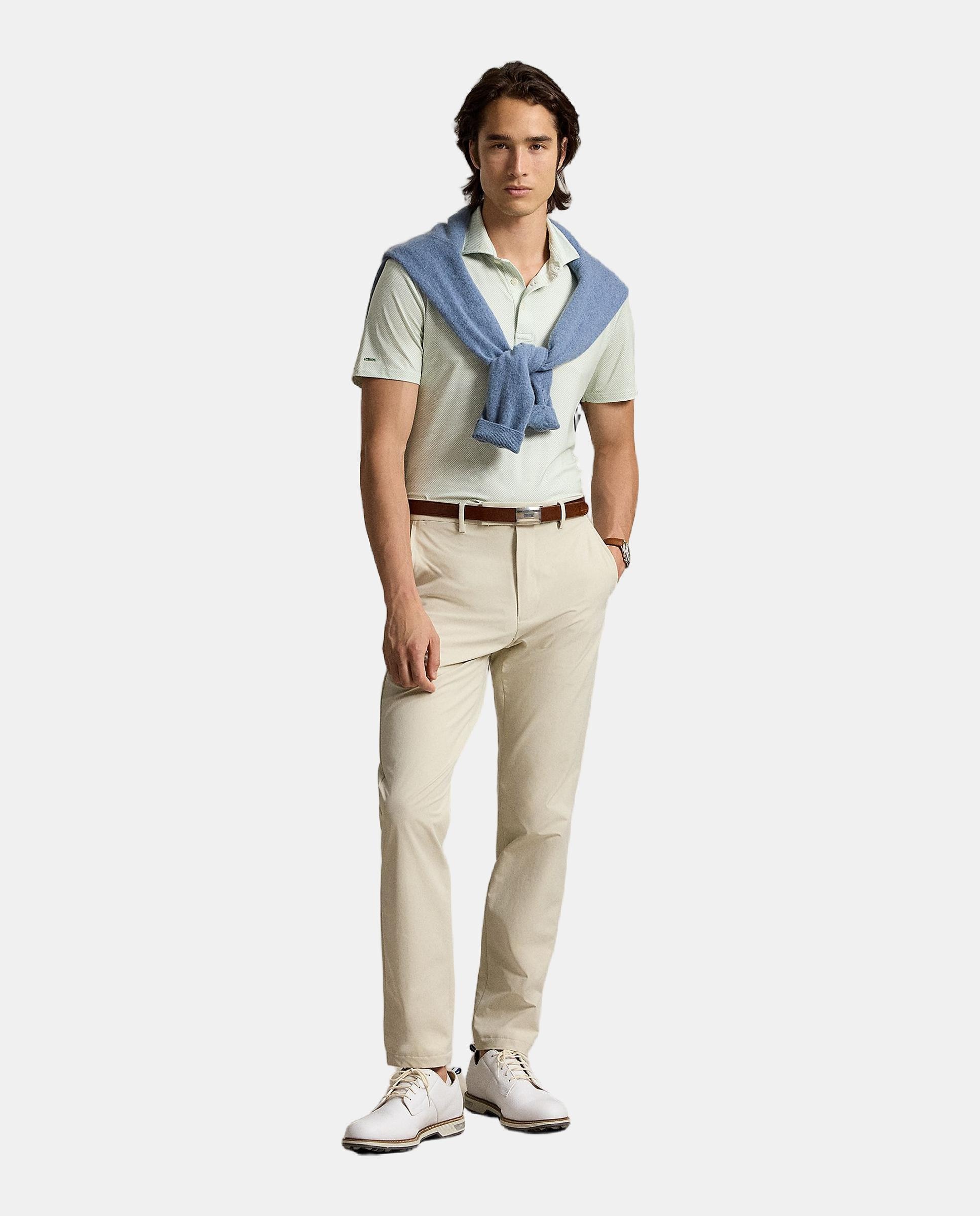 Polo de Homem Tailored Fit Verde-antiquário-4