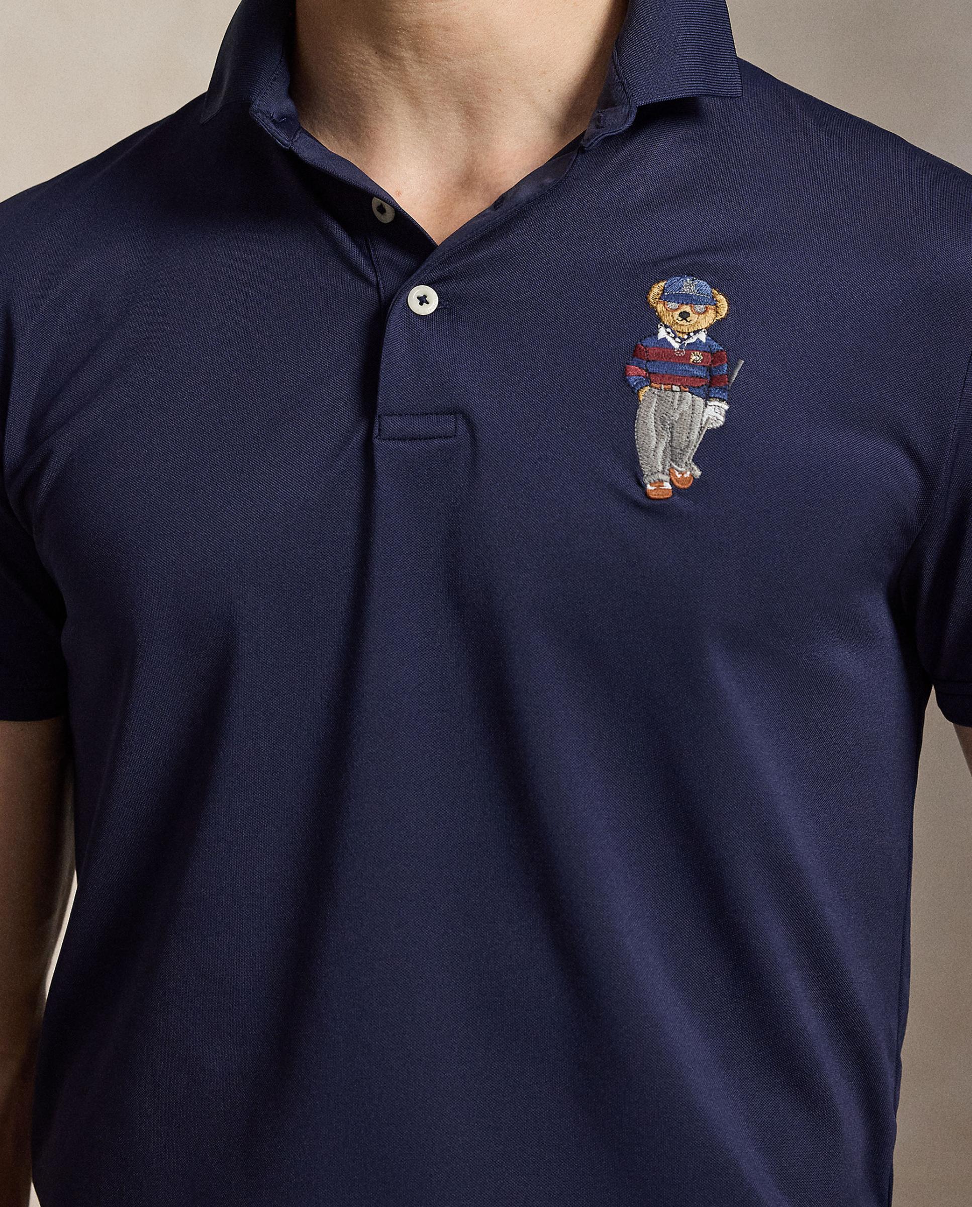 Polo de Homem Tailored Fit com Polo Bear Azul-marinho-3