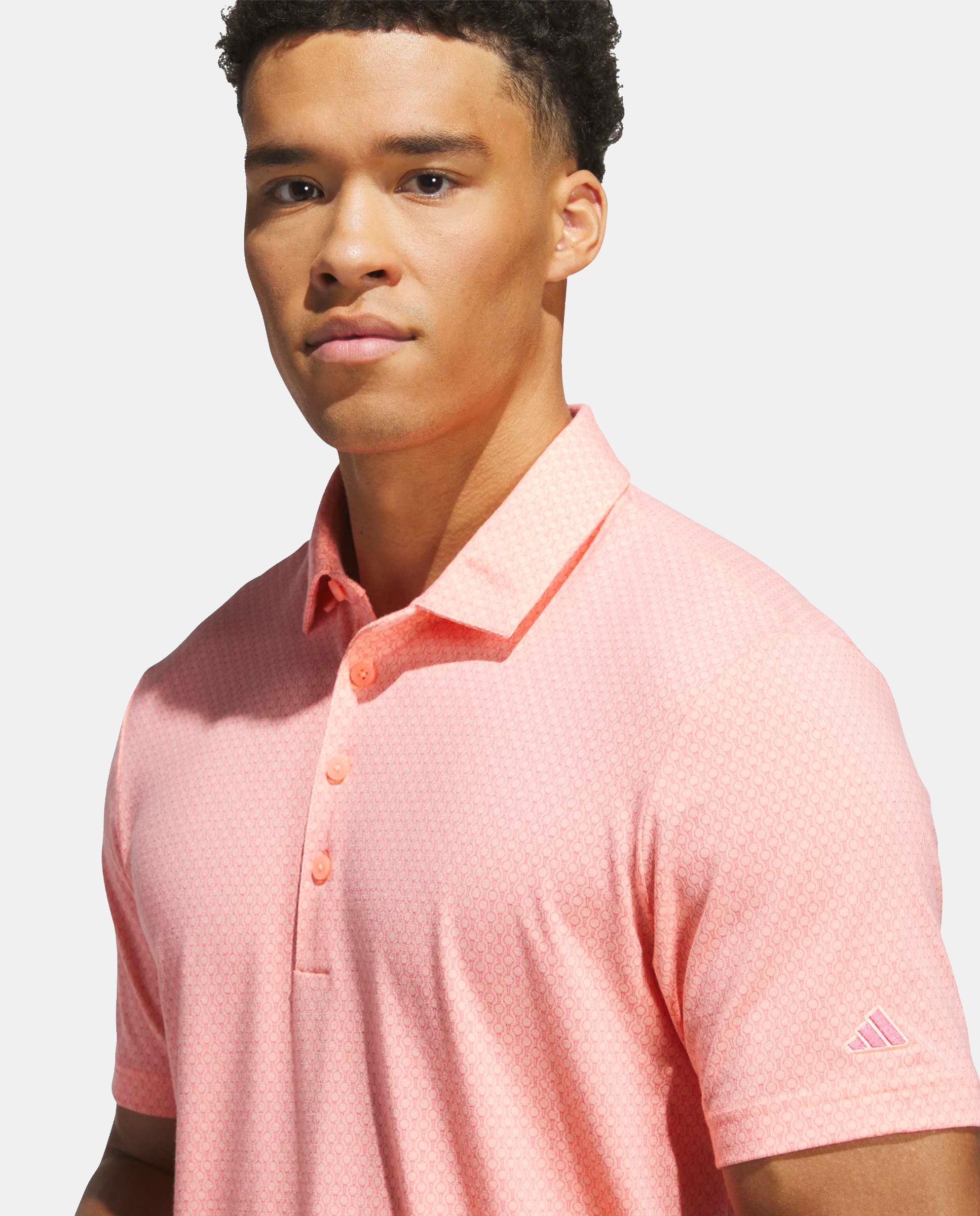 Polo de Golf de Homem Estampado Ultimate 365 Adidas Castanho-3