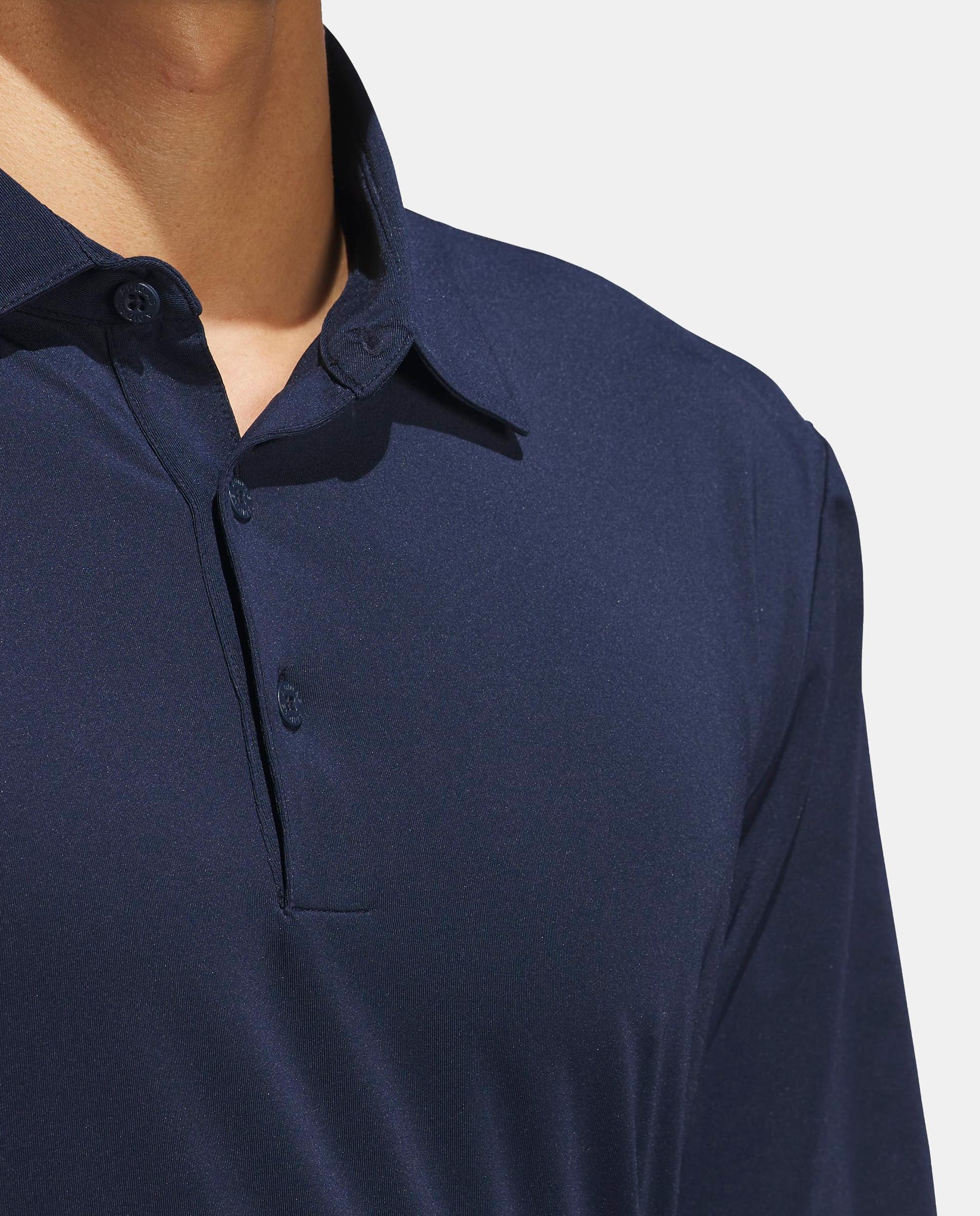 Polo de Golf de Manga Comprida de Homem Adidas Azul-marinho-3