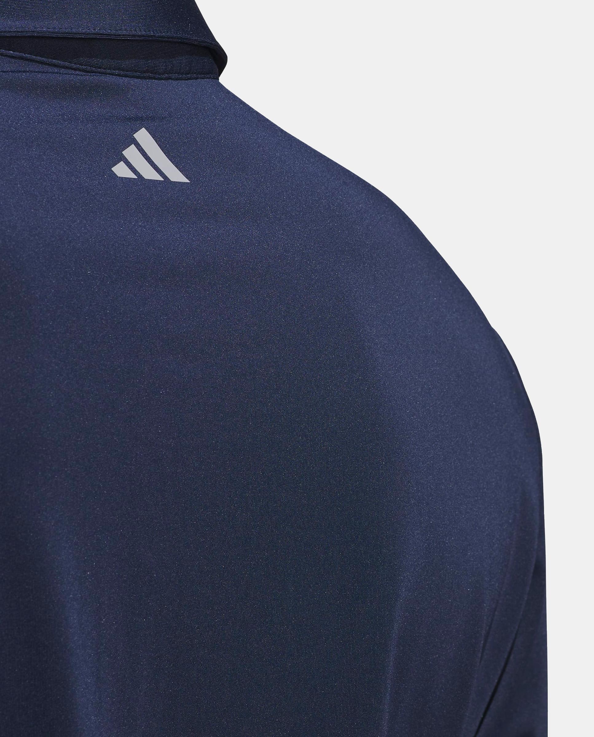Polo de Golf de Manga Comprida de Homem Adidas Azul-marinho-4