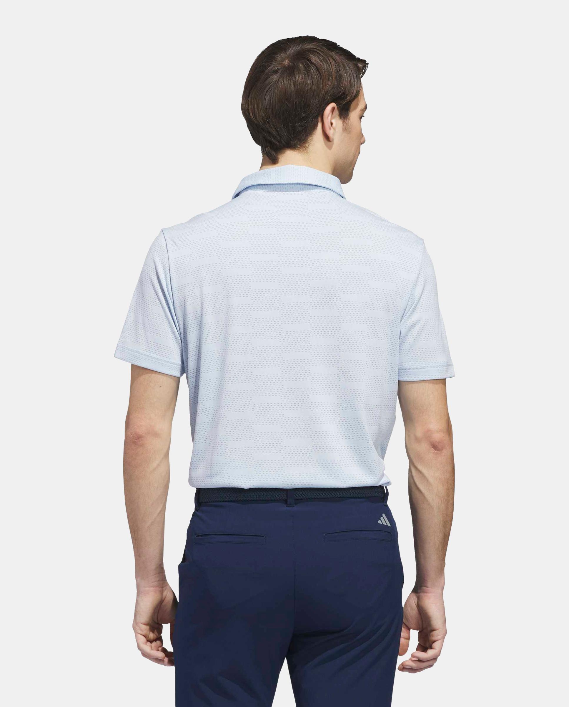 Polo de Golf de Homem Jacquard Adidas Azul-2