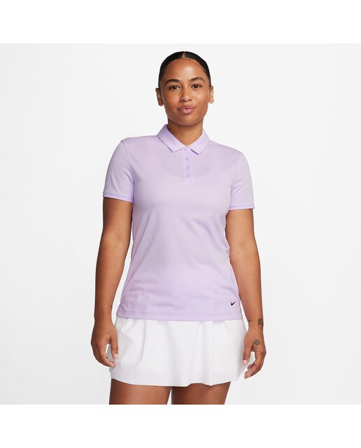 Polo de Mulher Dri-FIT Victory Lilás-1